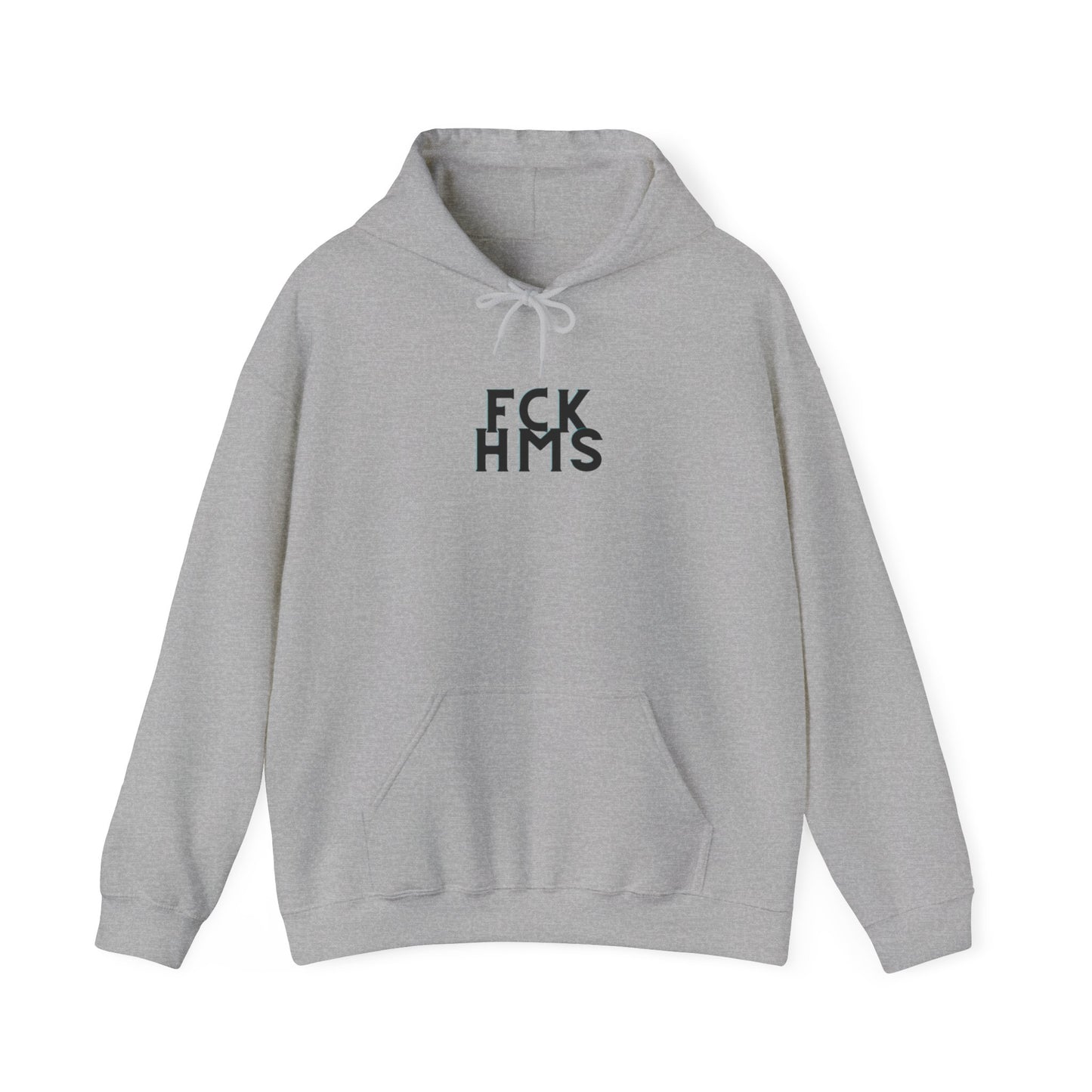 FCK HMS Black & Teal Unisex Heavy Blend™ Hooded Sweatshirt