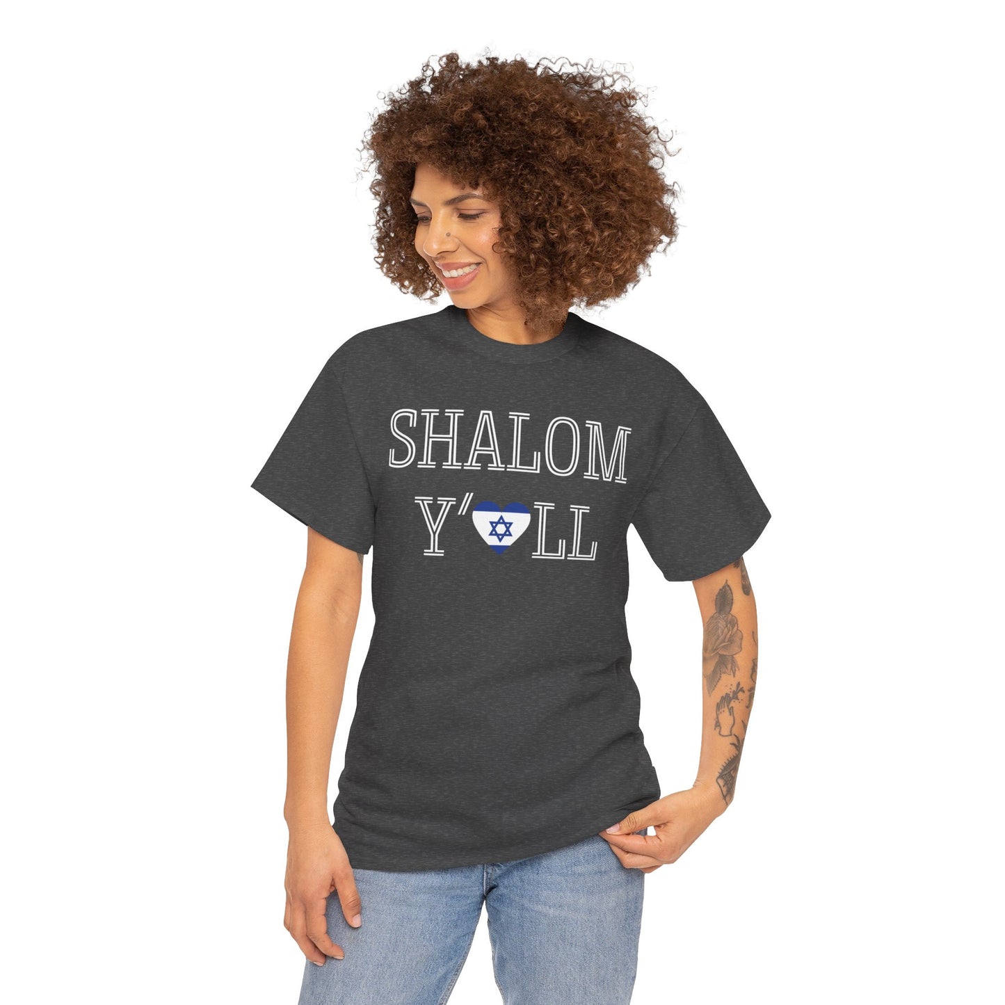 Cheryl, Shalom Y'all Unisex Heavy Cotton Tee