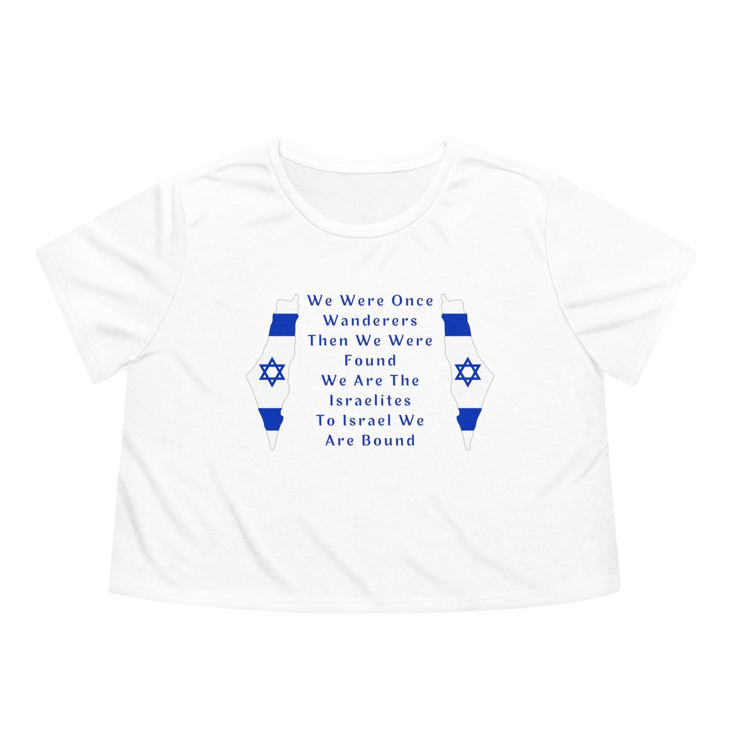 We Were Once Wanderers Israel II Women's Flowy Cropped Tee