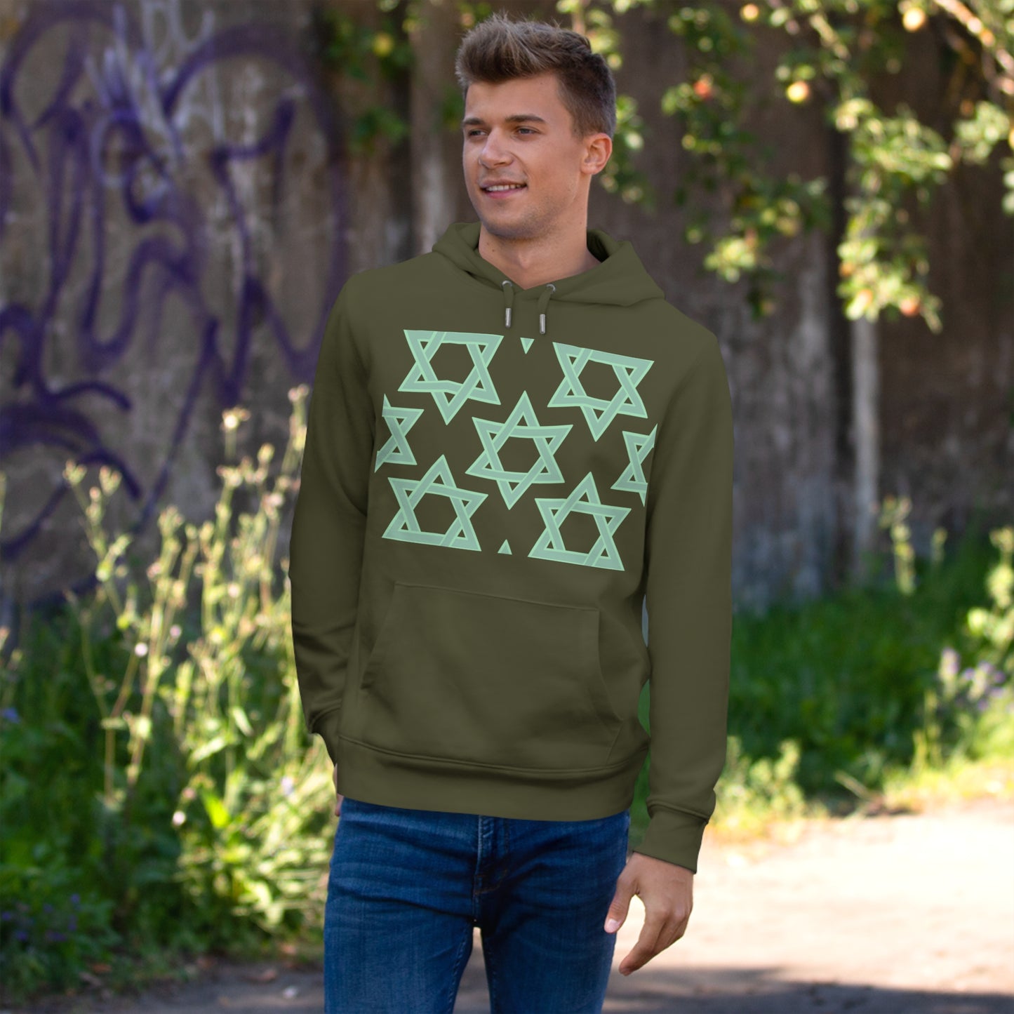 Shani Green Star Hoodie