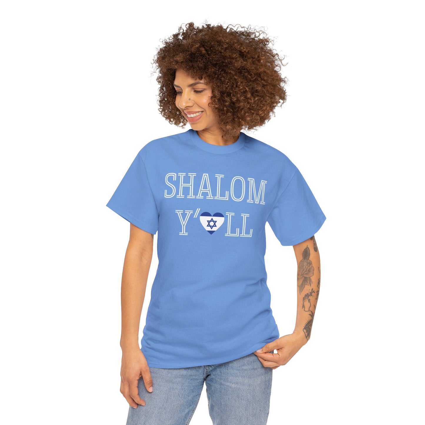 Cheryl, Shalom Y'all Unisex Heavy Cotton Tee