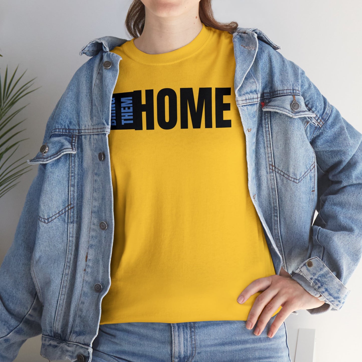 Bring Them HOME Black & Blue Unisex Heavy Cotton Tee