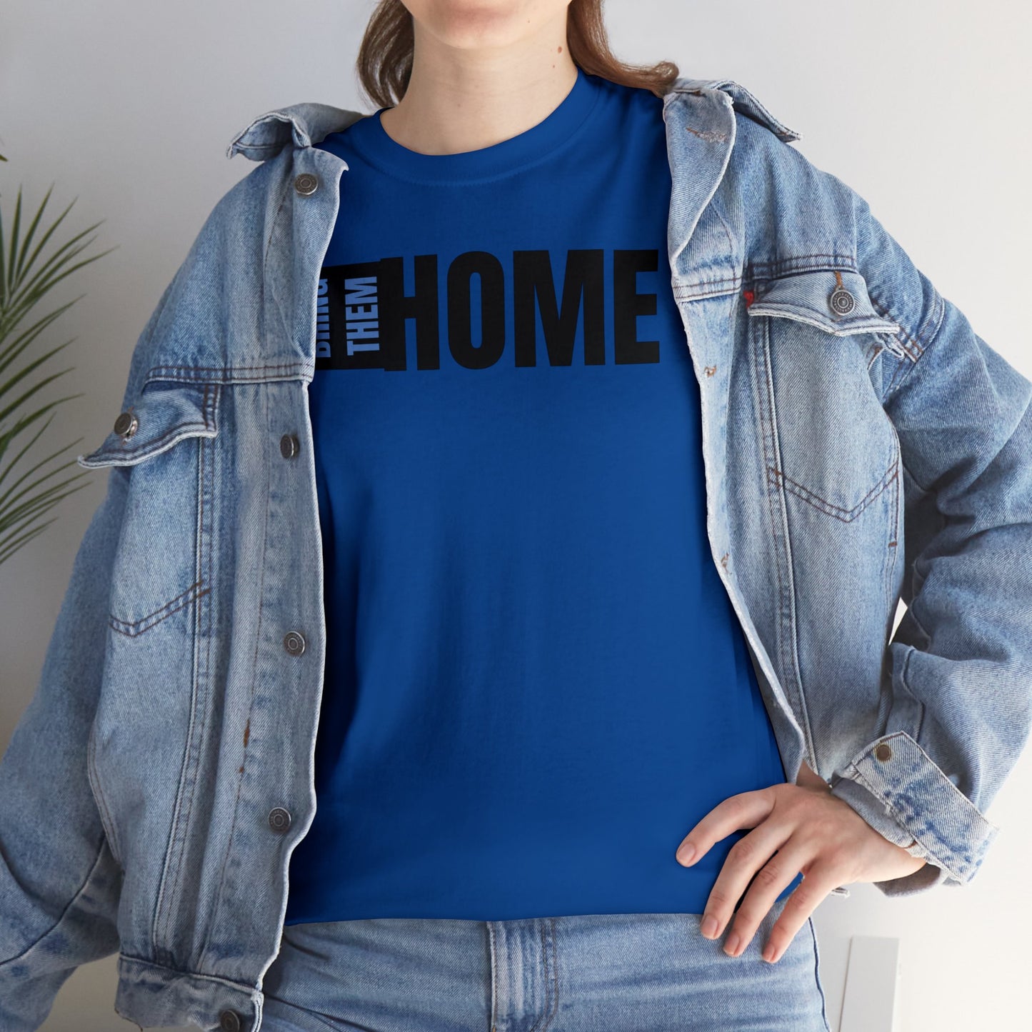 Bring Them HOME Black & Blue Unisex Heavy Cotton Tee