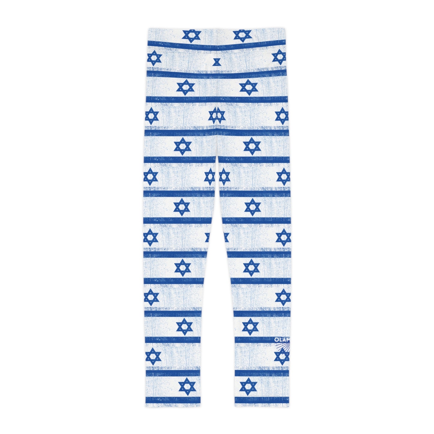 Imri Israel Flag Pattern Kids Leggings