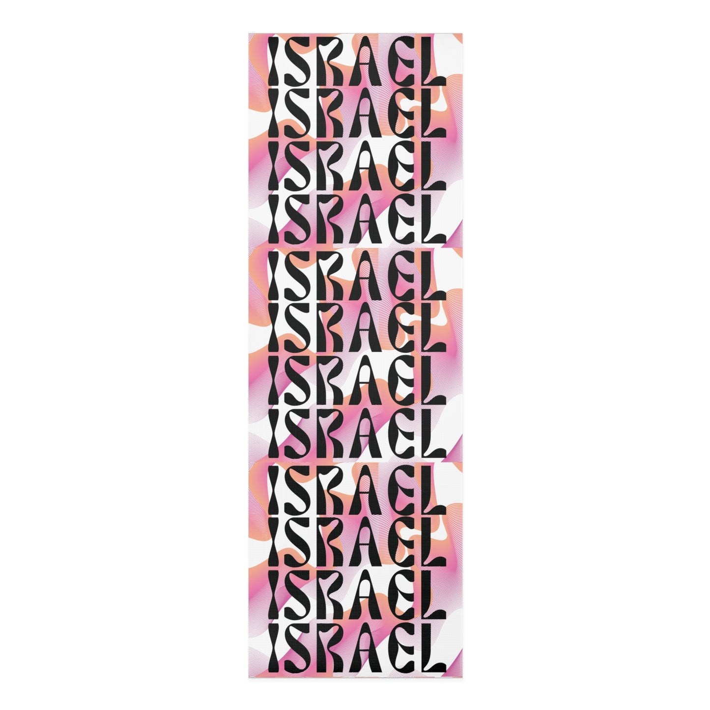 Flow & Squiggle Israel Pink & Coral Foam Yoga Mat