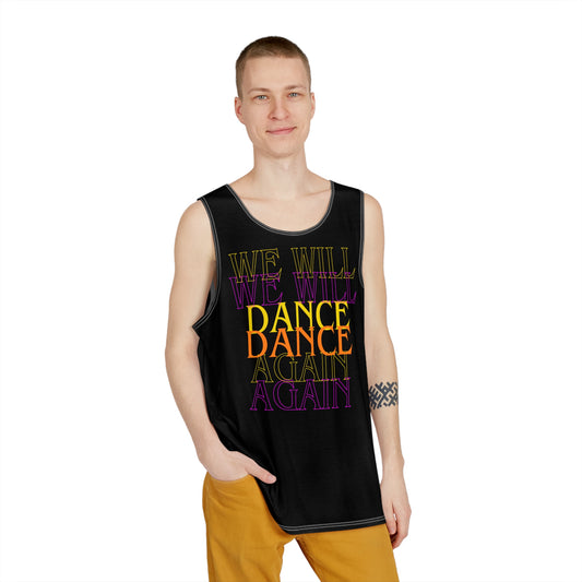 We Will Dance Again Yellow Pink & Orange Doubled Men's Tank