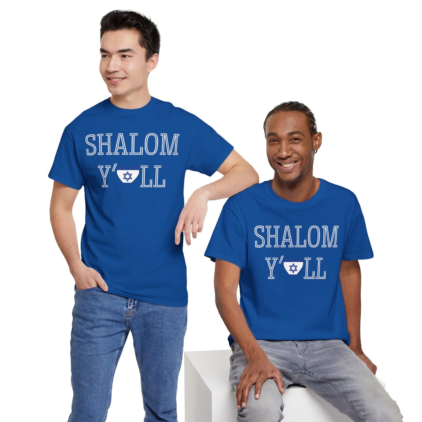 Cheryl, Shalom Y'all Unisex Heavy Cotton Tee