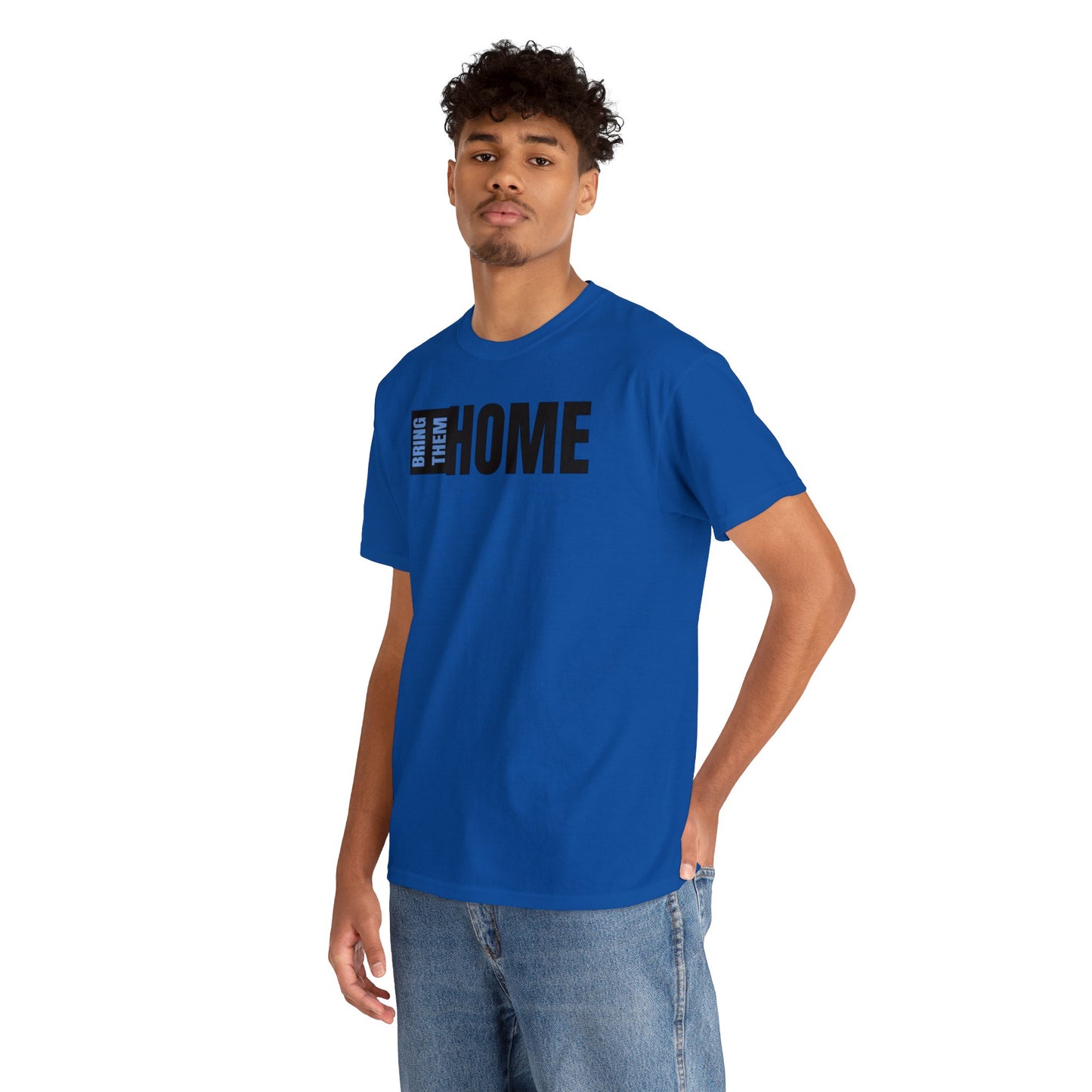 Bring Them HOME Black & Blue Unisex Heavy Cotton Tee