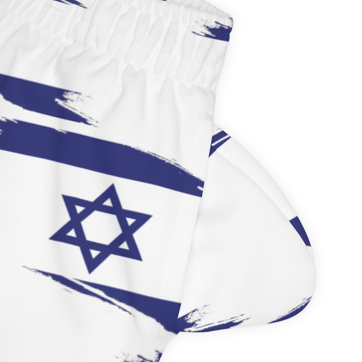 Ilay Larger Israel Flag Pattern on White Youth Joggers