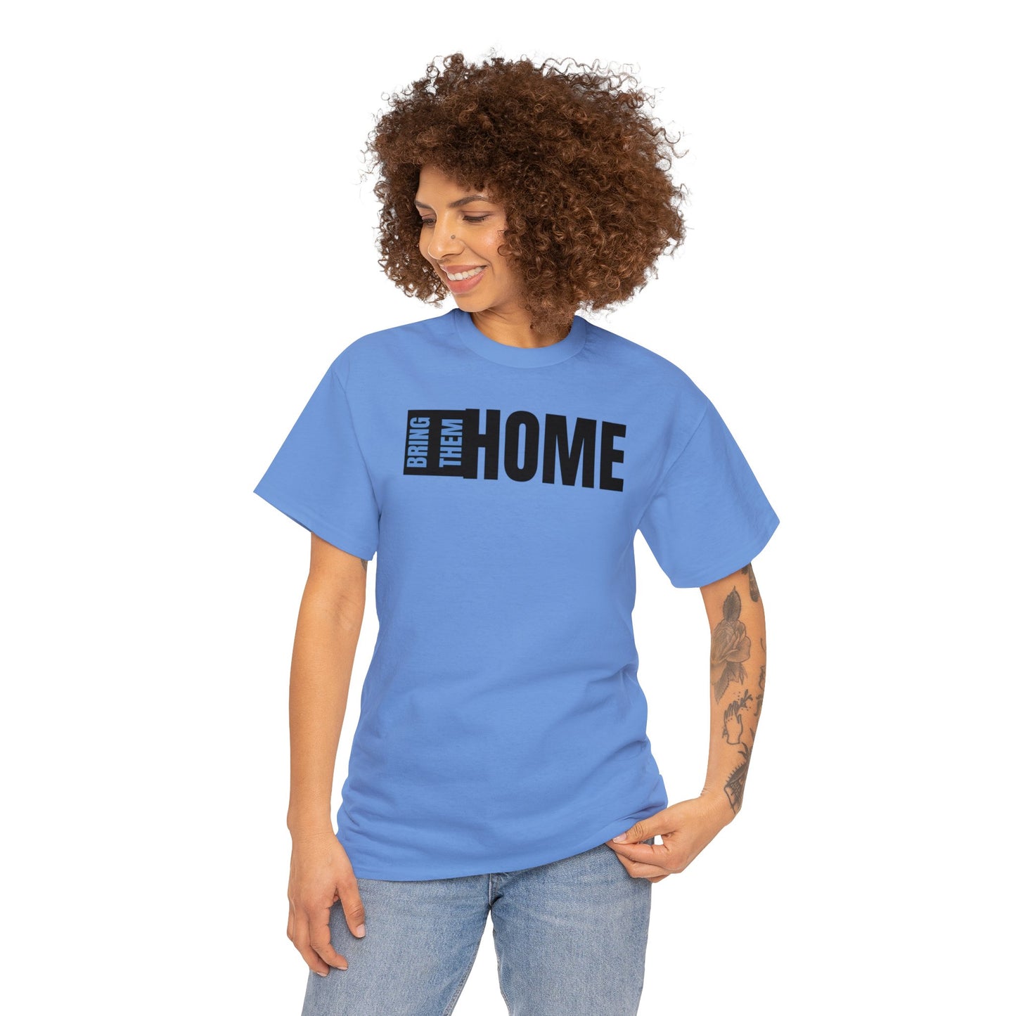 Bring Them HOME Black & Blue Unisex Heavy Cotton Tee