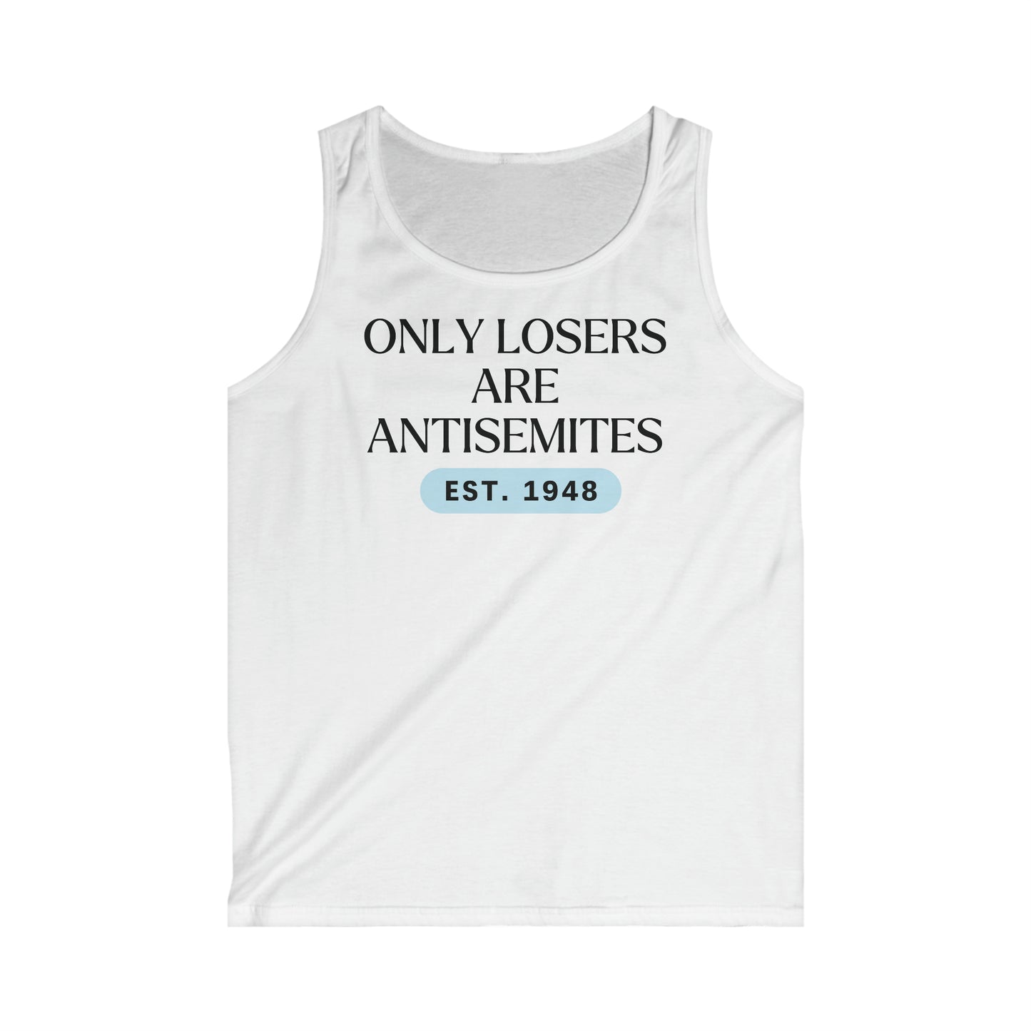 Only Losers Are Antisemites 1948 Blue Men's Softstyle Tank Top