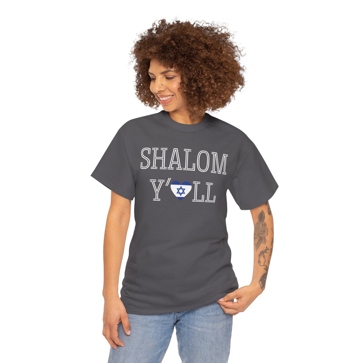 Cheryl, Shalom Y'all Unisex Heavy Cotton Tee