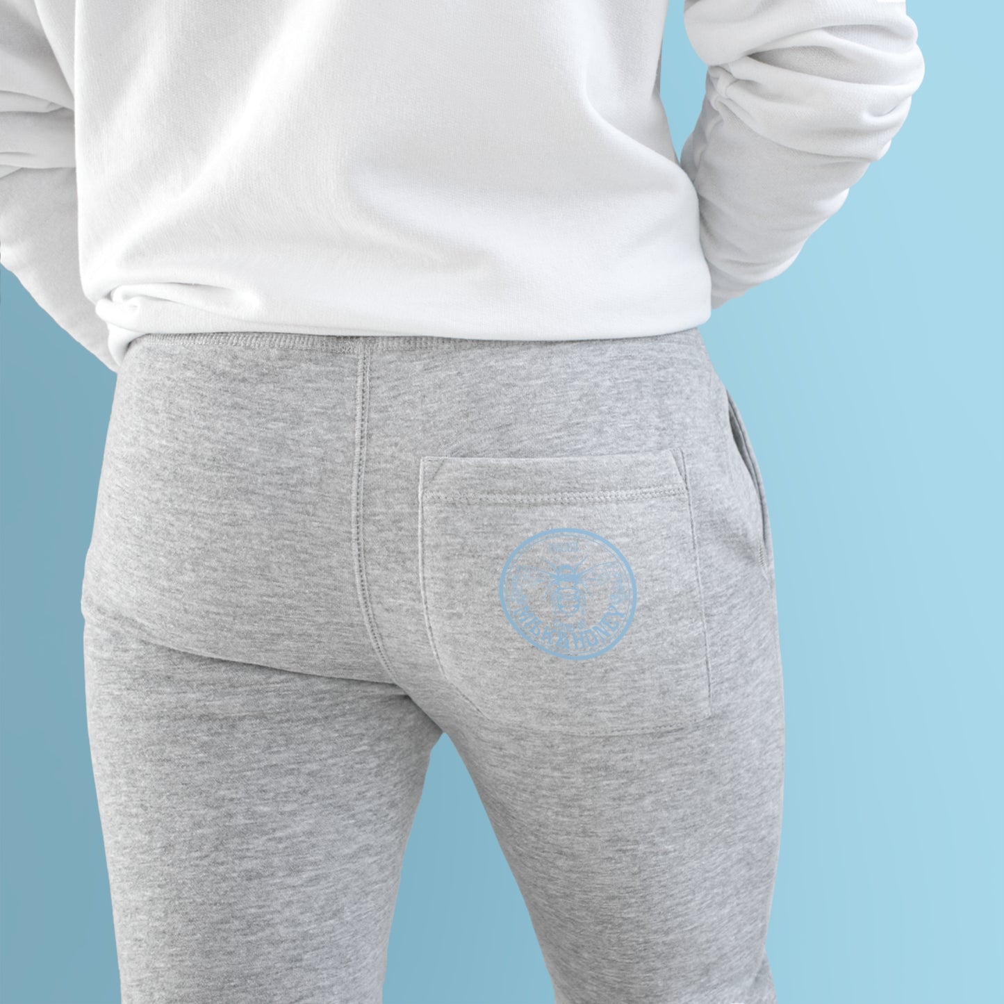 Israel Blue Milk & Honey Badge Unisex Fleece Joggers