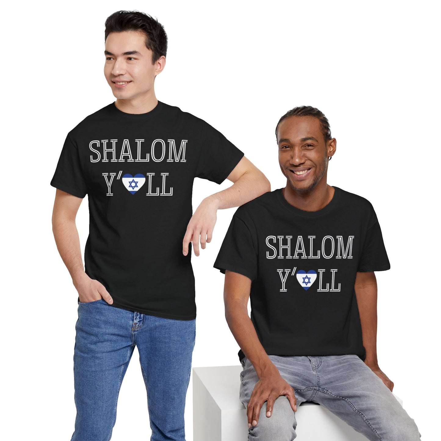 Cheryl, Shalom Y'all Unisex Heavy Cotton Tee