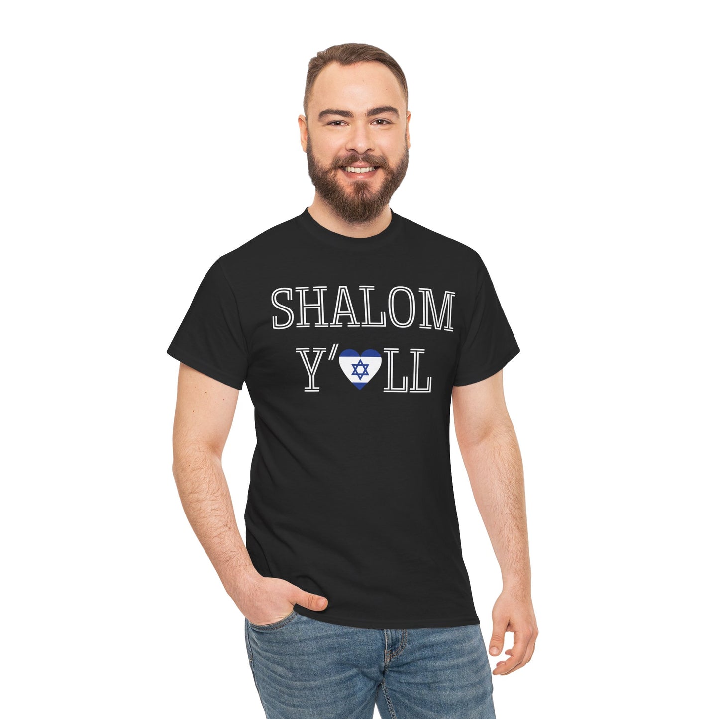 Cheryl, Shalom Y'all Unisex Heavy Cotton Tee