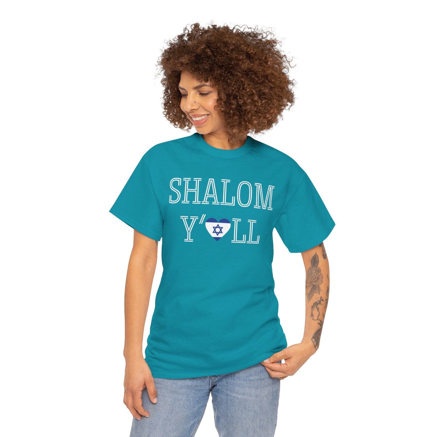 Cheryl, Shalom Y'all Unisex Heavy Cotton Tee