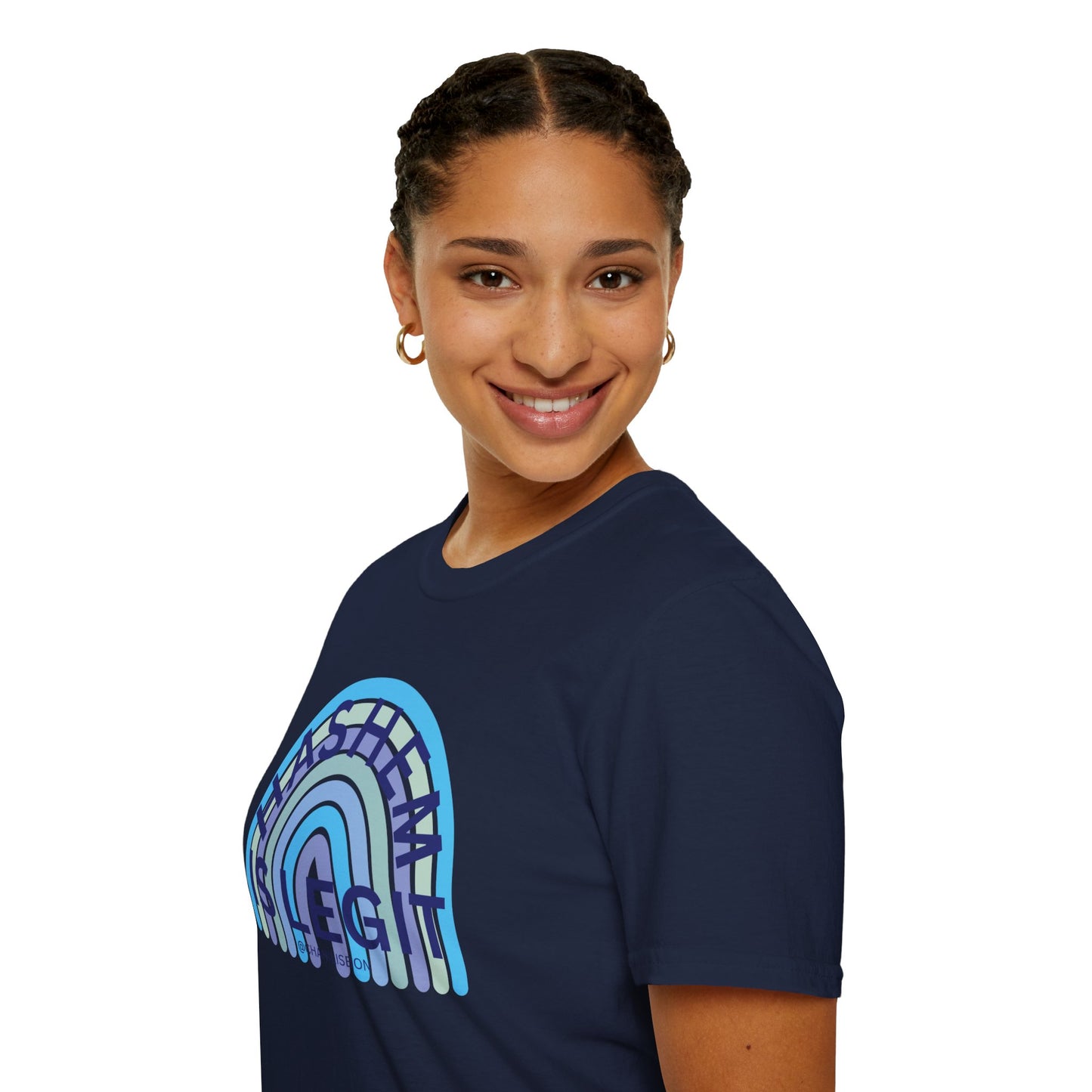 Chani Libson Hashem Is Legit Quote Blue Unisex Softstyle T-Shirt