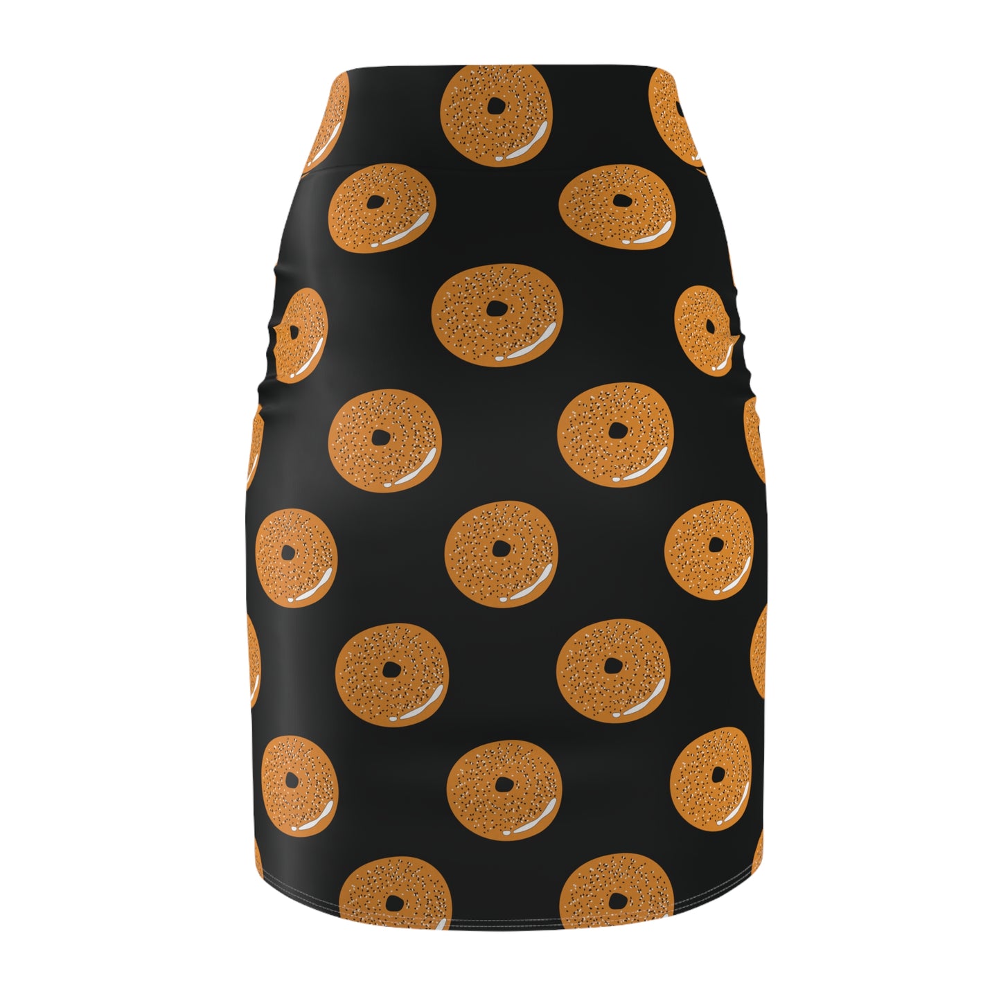 Baila Bagel Pattern Women's Pencil Skirt