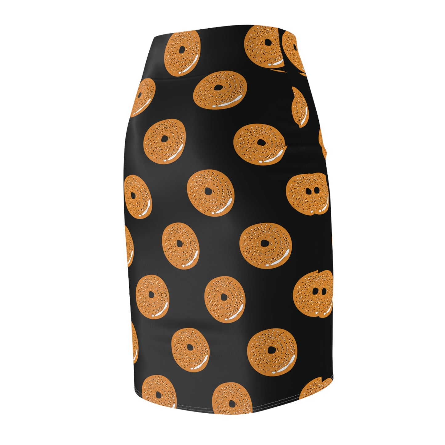 Baila Bagel Pattern Women's Pencil Skirt