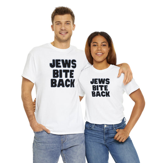 Jews Bite Back Black & Blue Unisex Heavy Cotton Tee