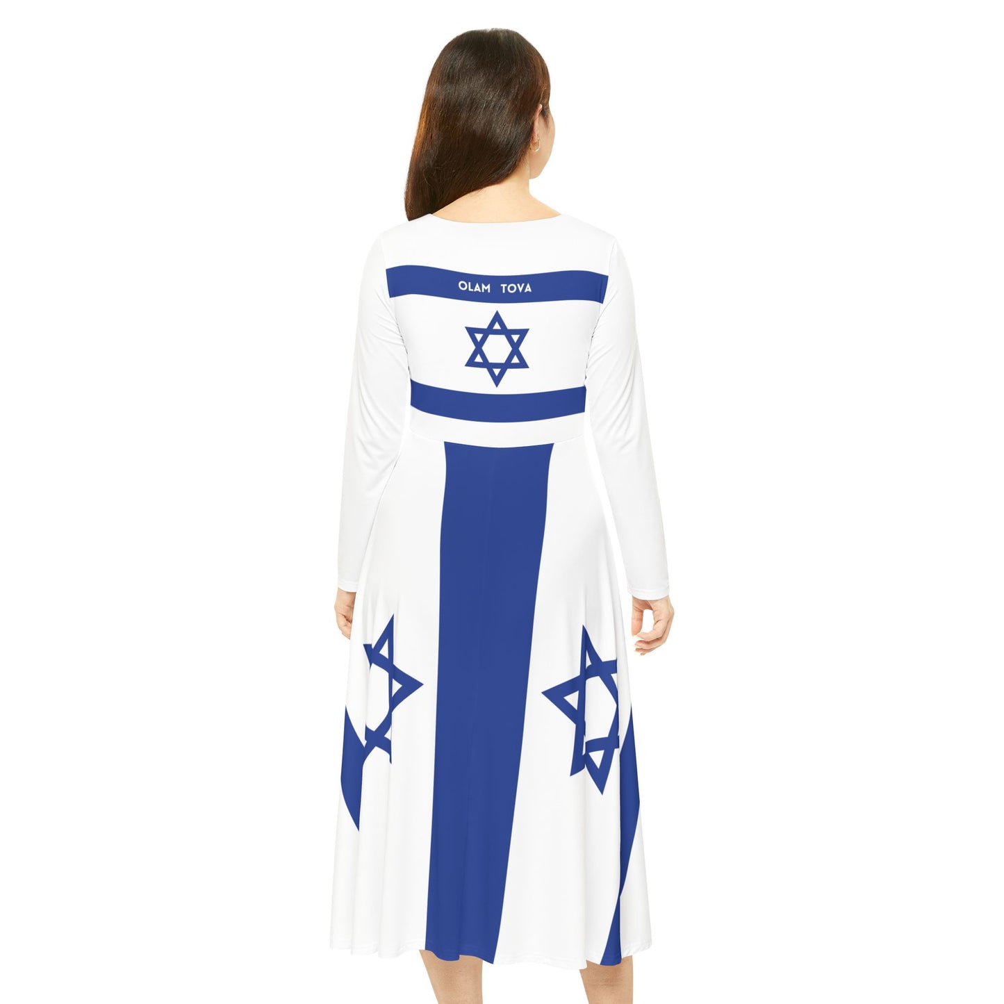 Heart, Body, & Soul Belongs To Israel Women's Long Sleeve Dance Dress