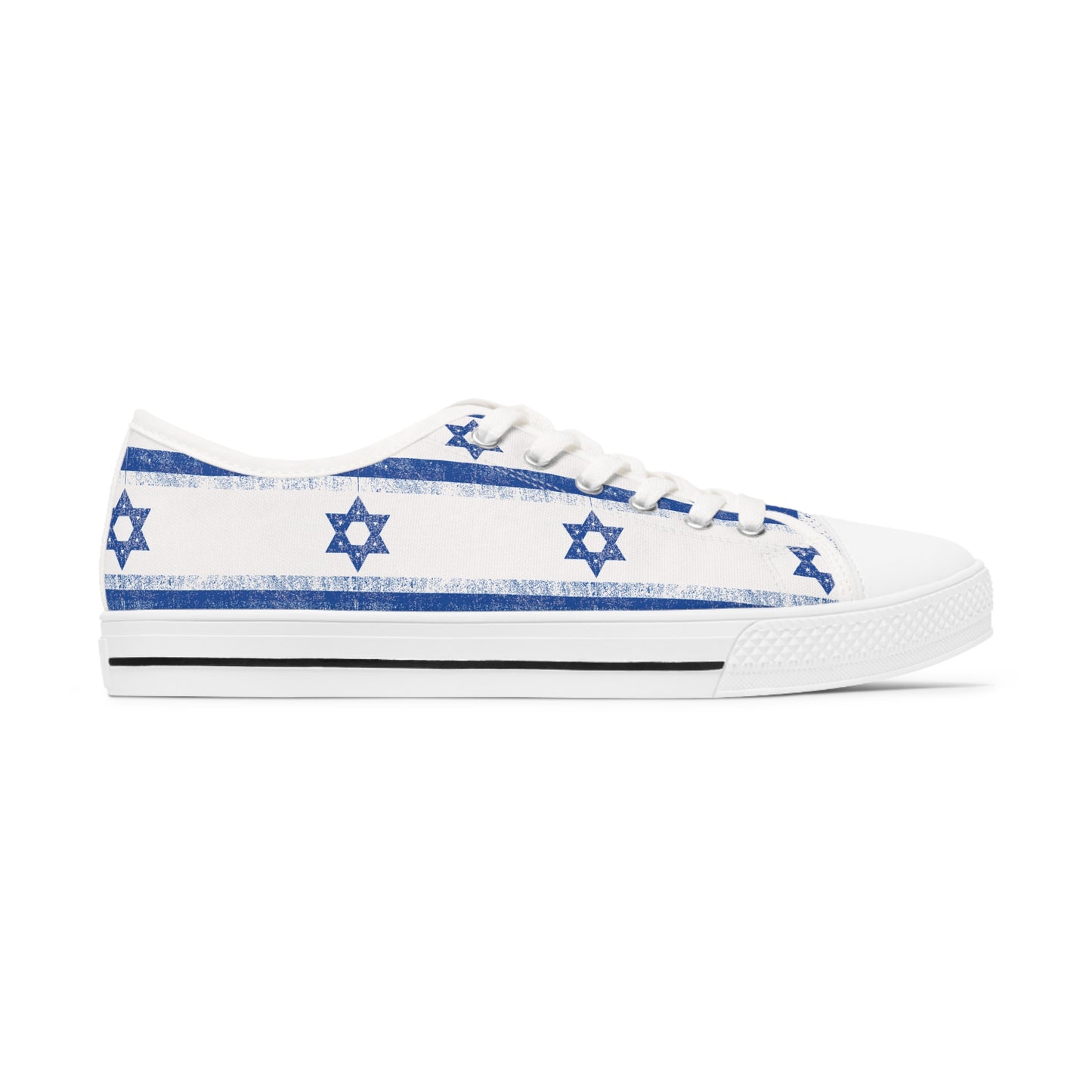 Imri Israel Flag Pattern Women's Low Top Sneakers