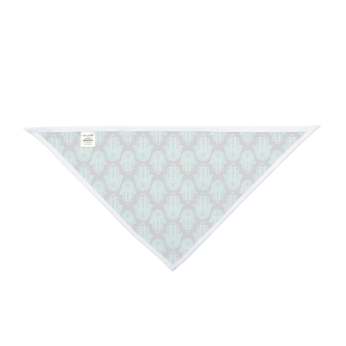 Hannah Bright Turquoise Hamsa Pattern Pet Bandana