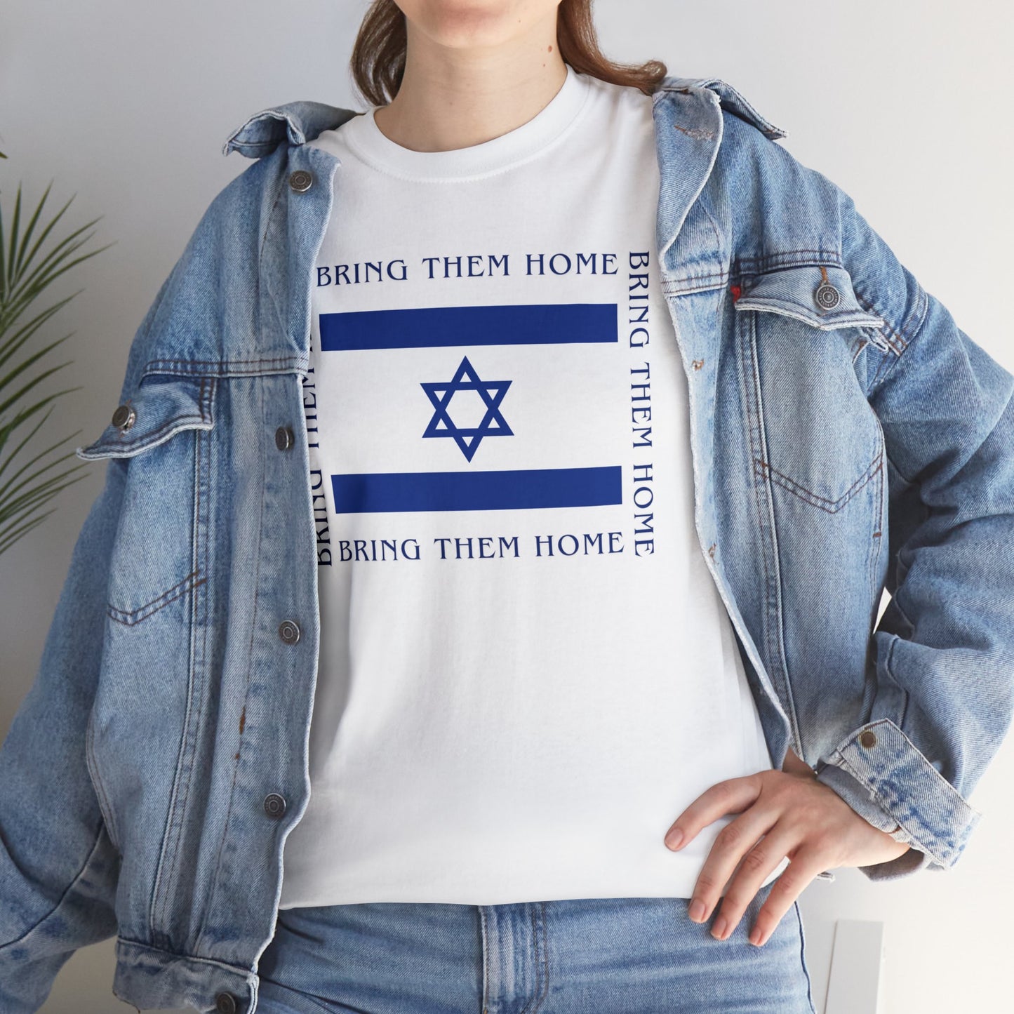 Bring Them Home Blue Square Unisex Heavy Cotton Tee