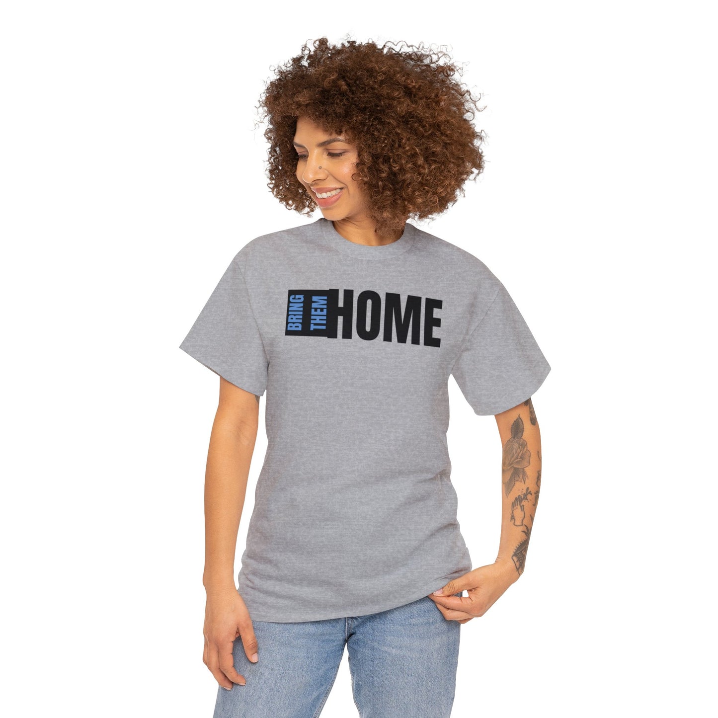 Bring Them HOME Black & Blue Unisex Heavy Cotton Tee