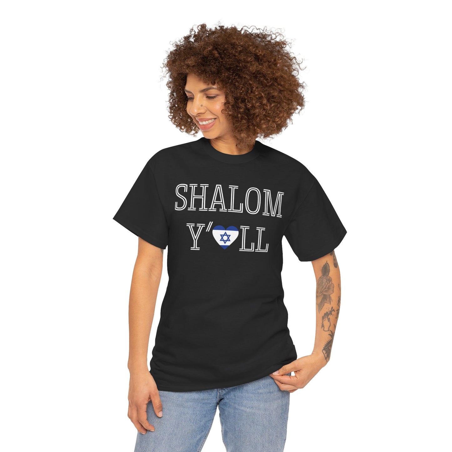 Cheryl, Shalom Y'all Unisex Heavy Cotton Tee