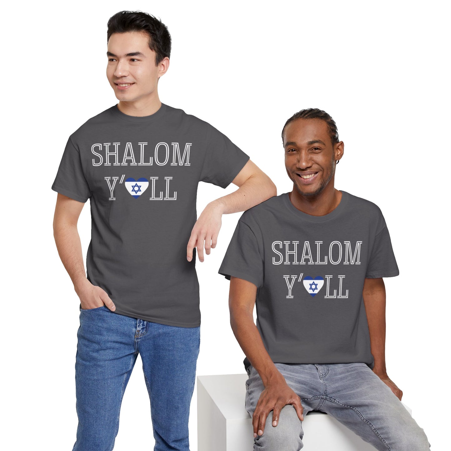 Cheryl, Shalom Y'all Unisex Heavy Cotton Tee