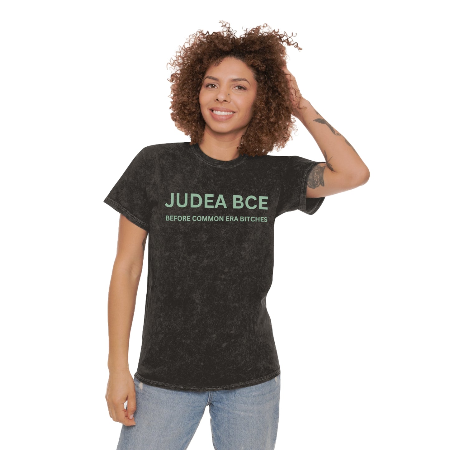 Judea BCE Sage Green Unisex Mineral Wash T-Shirt