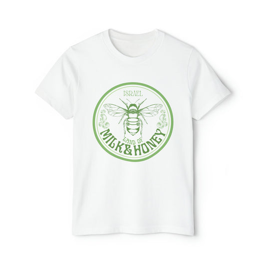 Israel Green Milk & Honey Badge Youth Short Sleeve Outfit Set