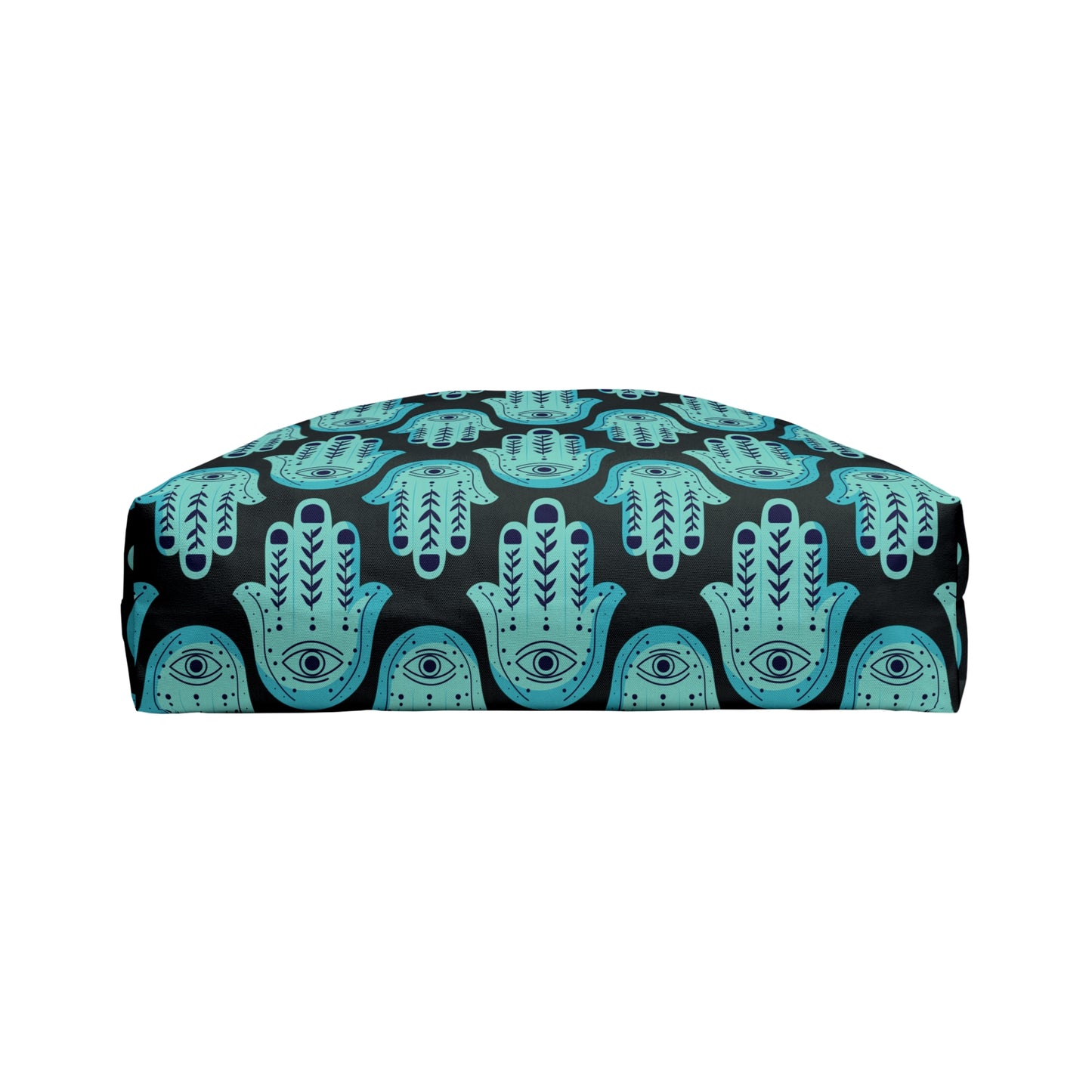 Hannah Bright Turquoise Hamsa Pattern Weekender Tote Bag