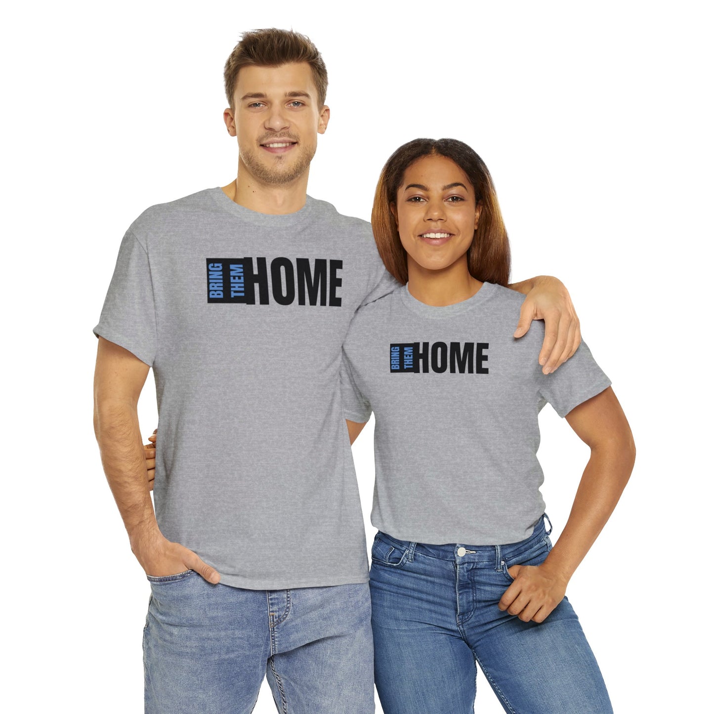 Bring Them HOME Black & Blue Unisex Heavy Cotton Tee