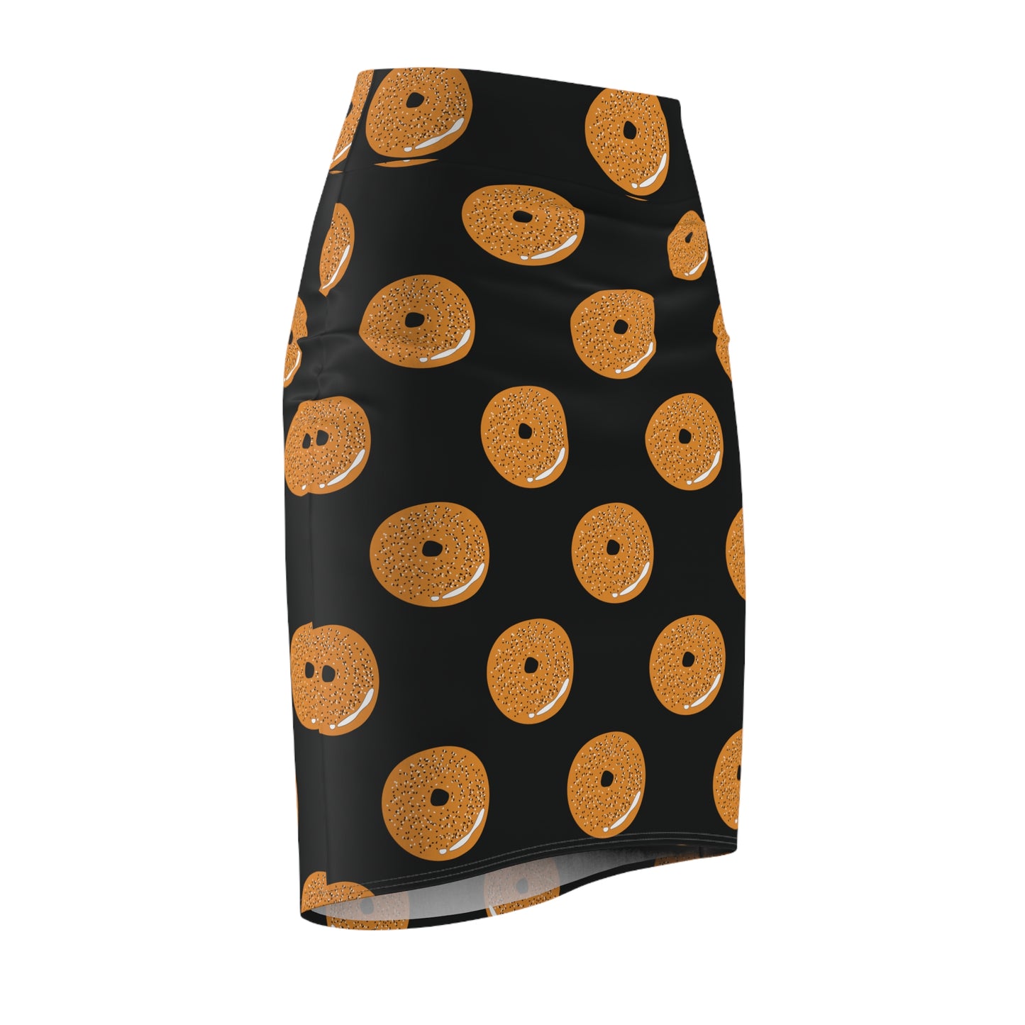 Baila Bagel Pattern Women's Pencil Skirt