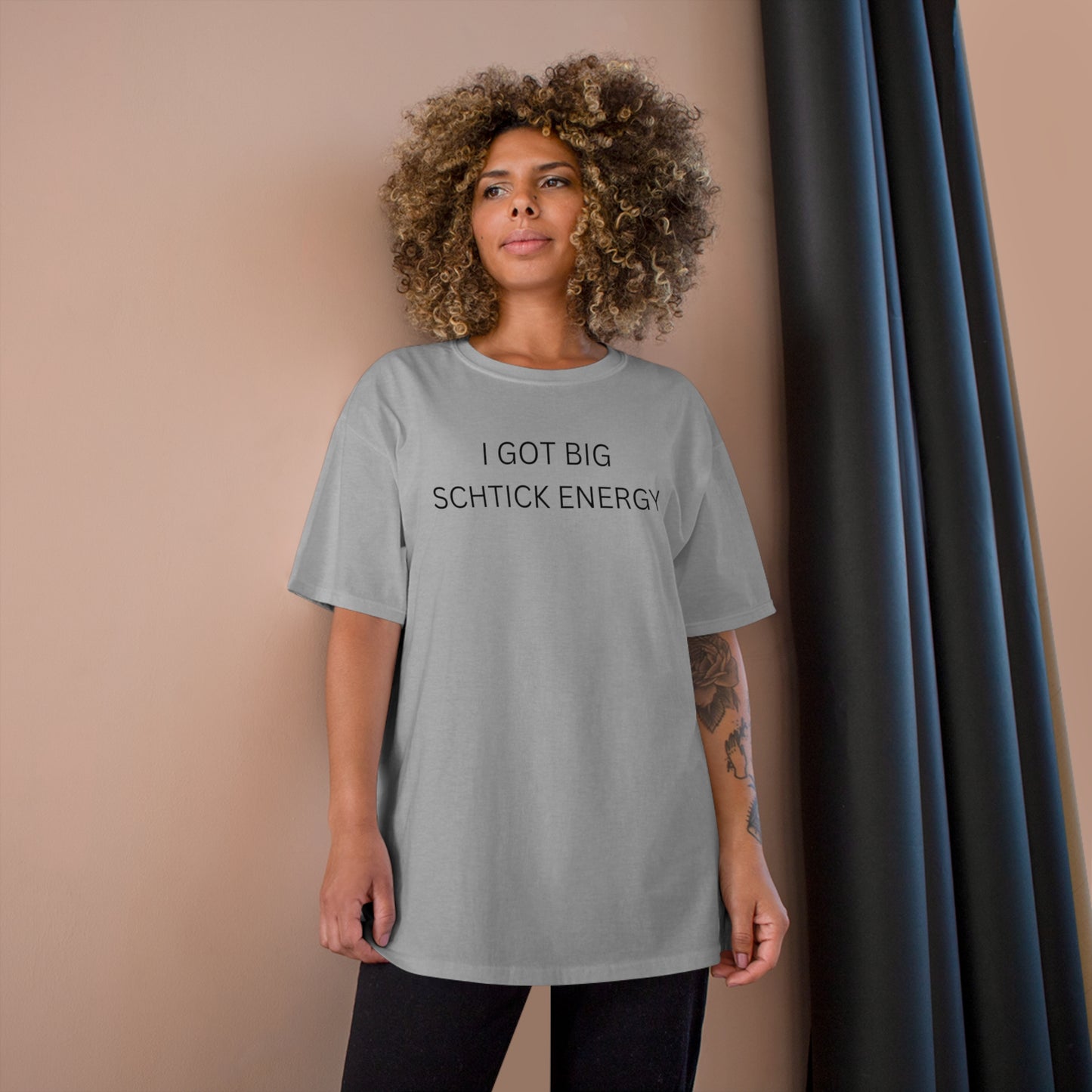 Big Schtick Energy Champion T-Shirt