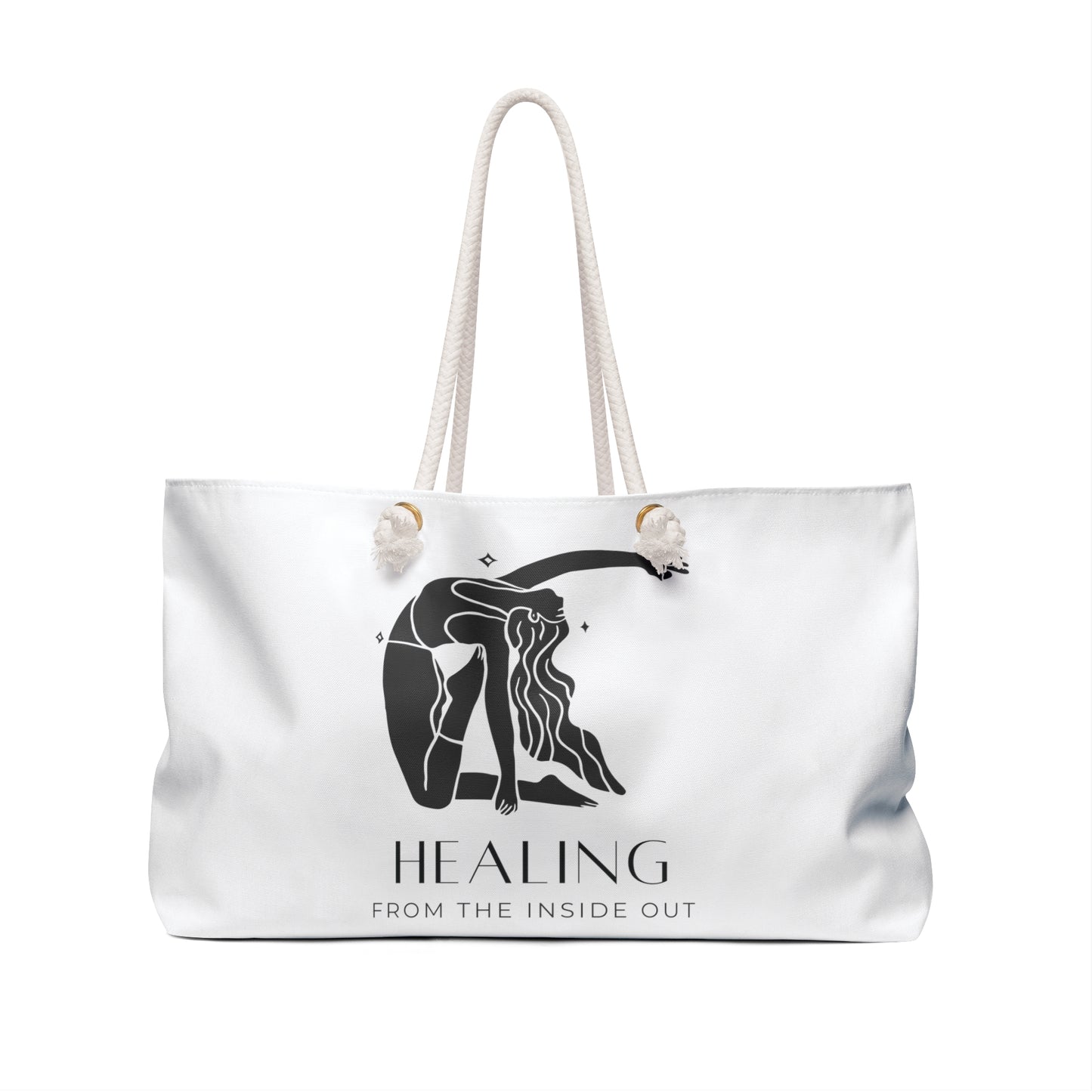 Rafaella Healing From The Inside Out on White Weekender Bag