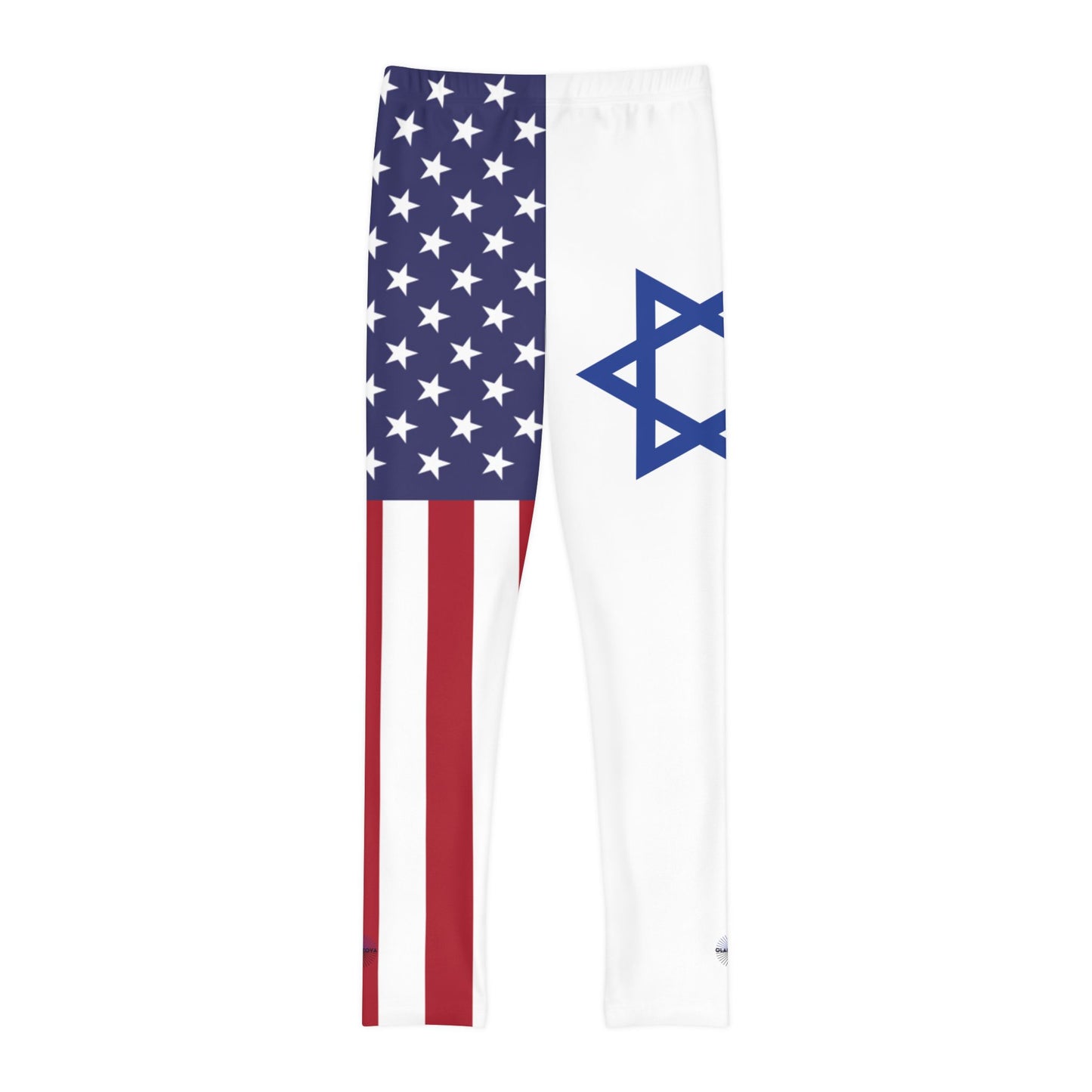 USA & Israel Flags Youth Full-Length Leggings