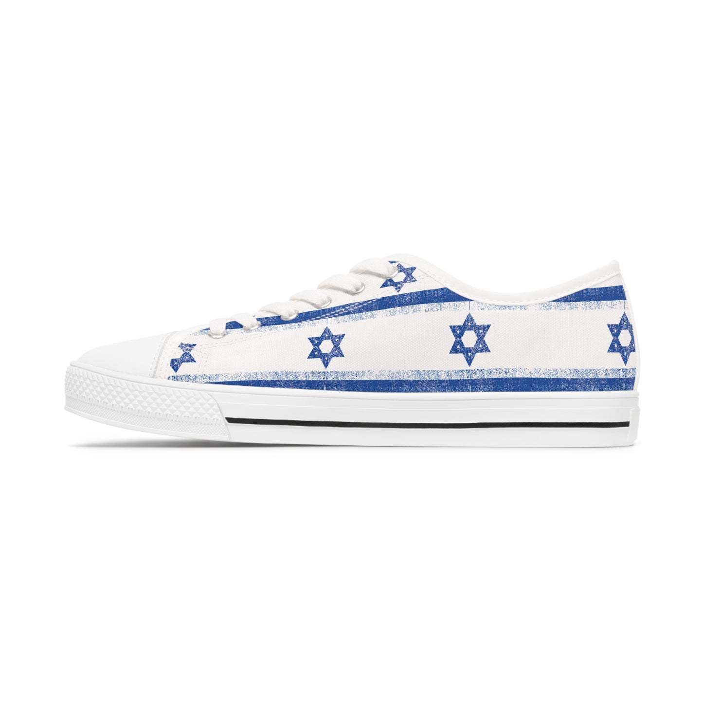 Imri Israel Flag Pattern Women's Low Top Sneakers