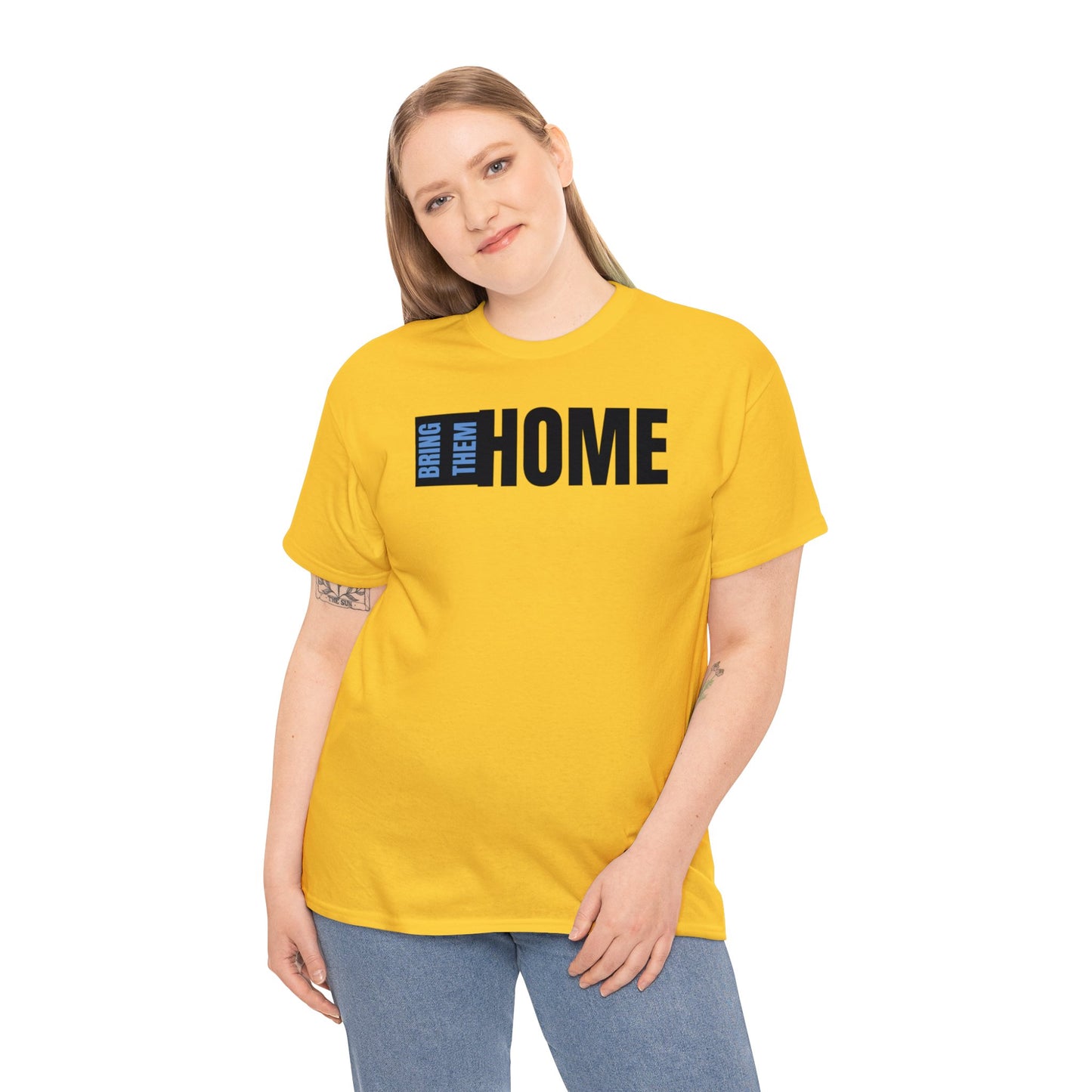 Bring Them HOME Black & Blue Unisex Heavy Cotton Tee