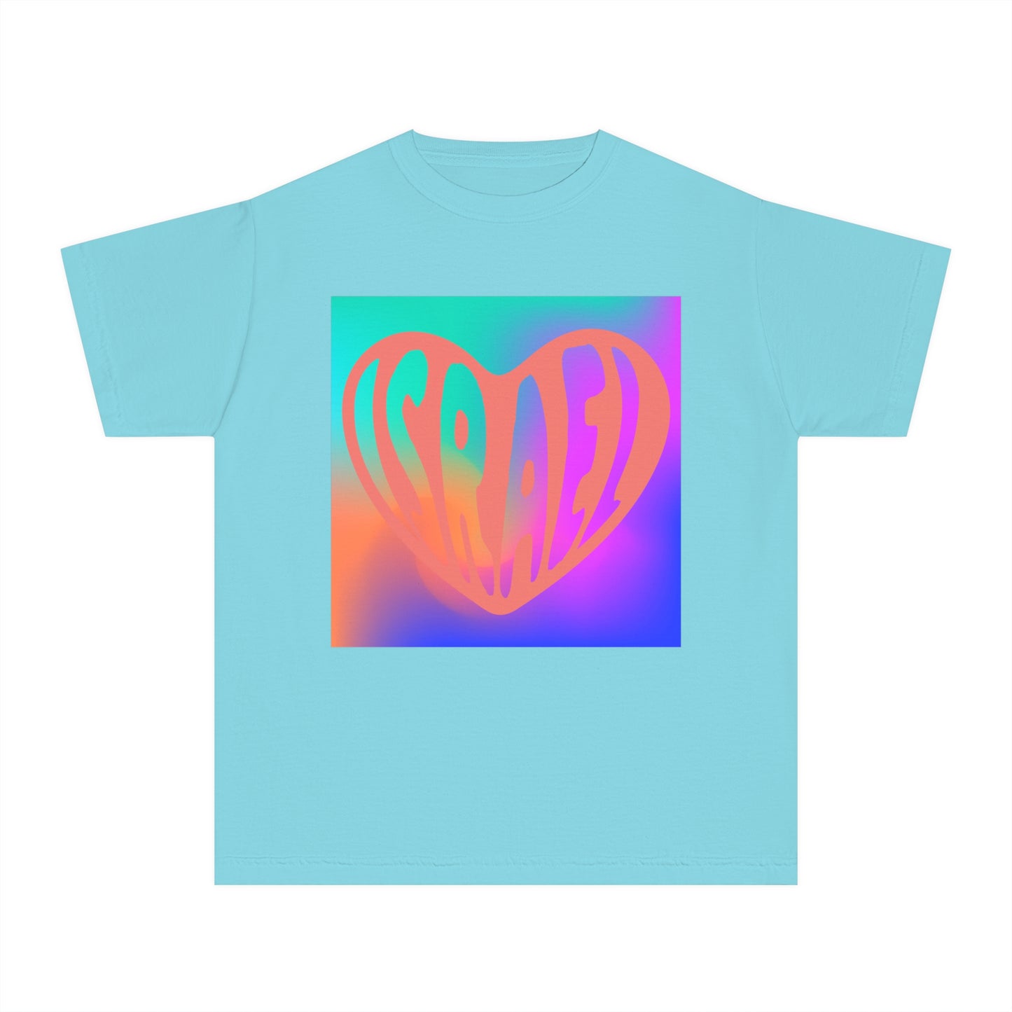 Joseph Israel Heart Rainbow Square Youth Midweight Tee