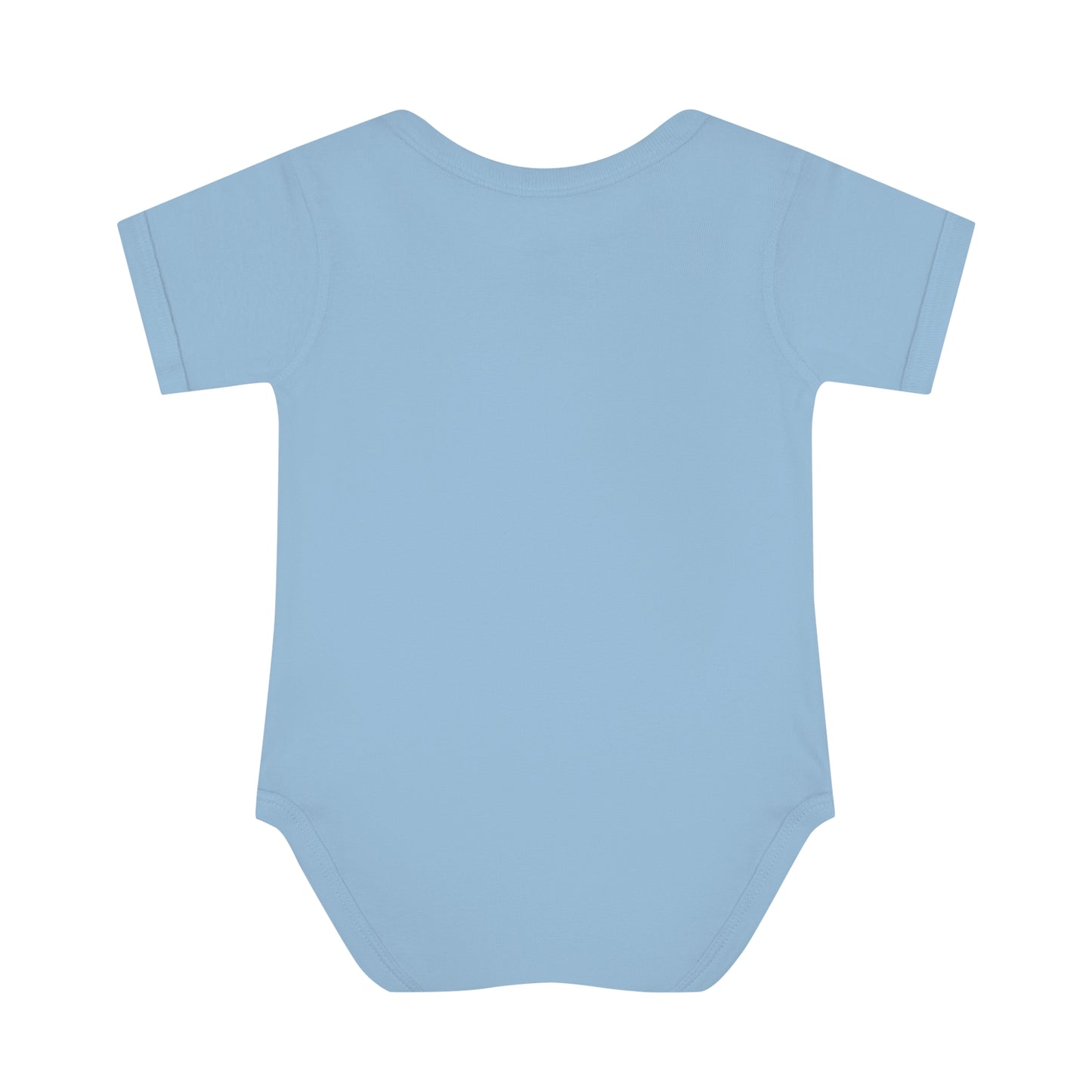 Isa Pink & Blue Support Israel Flower Infant Baby Rib Bodysuit