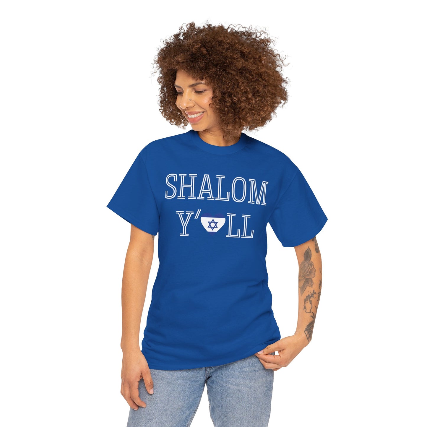 Cheryl, Shalom Y'all Unisex Heavy Cotton Tee