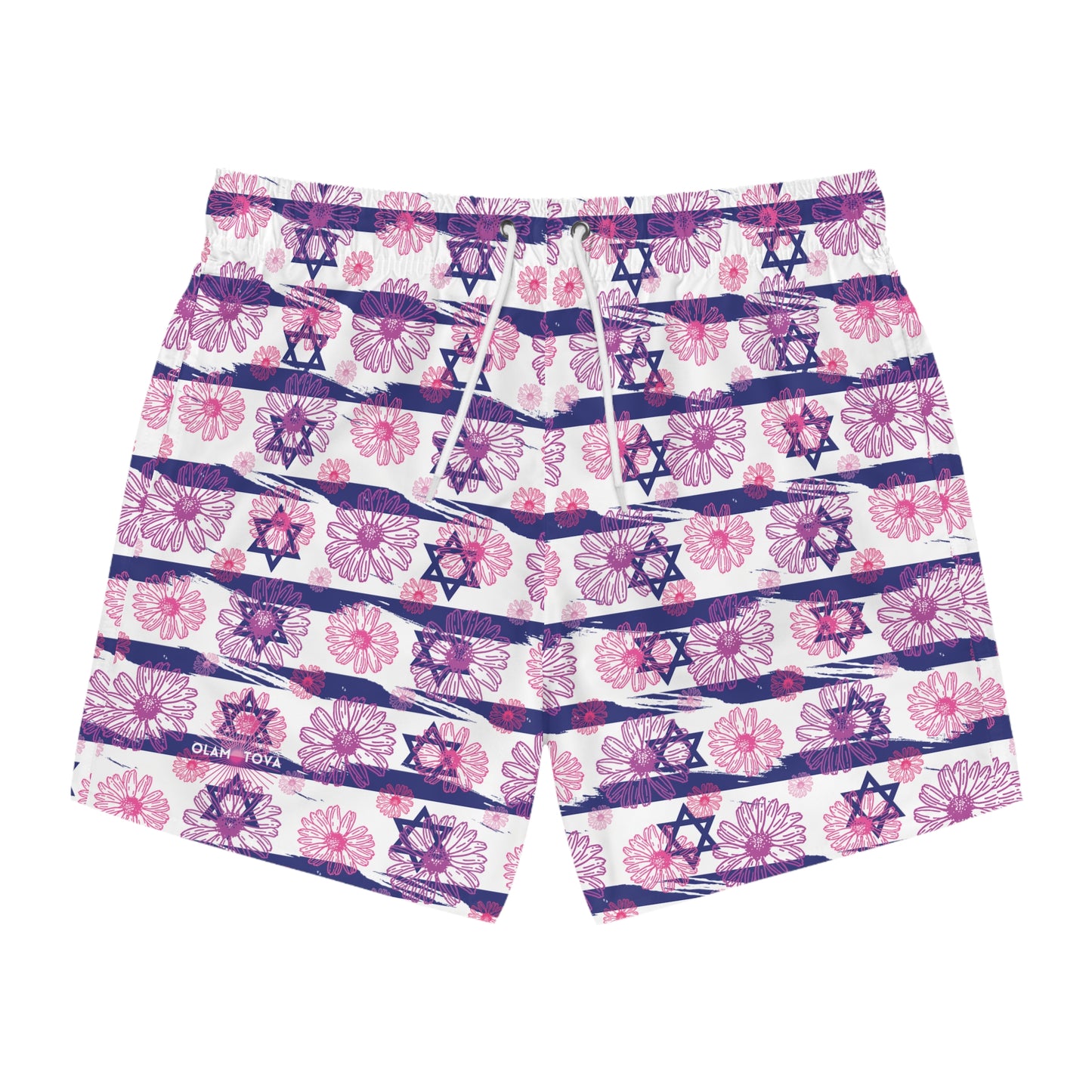 Israel Flowers Summer Swim Trunks