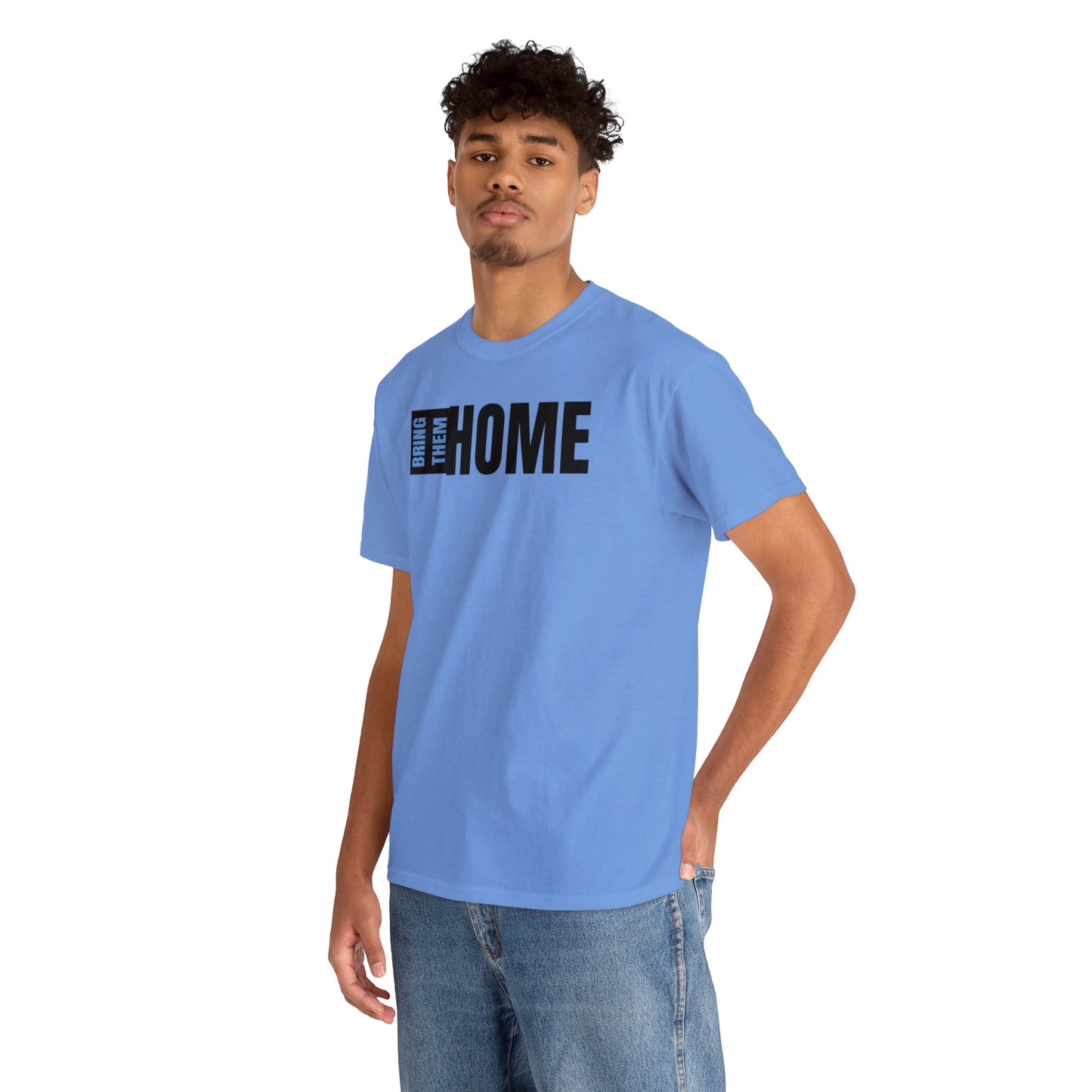 Bring Them HOME Black & Blue Unisex Heavy Cotton Tee