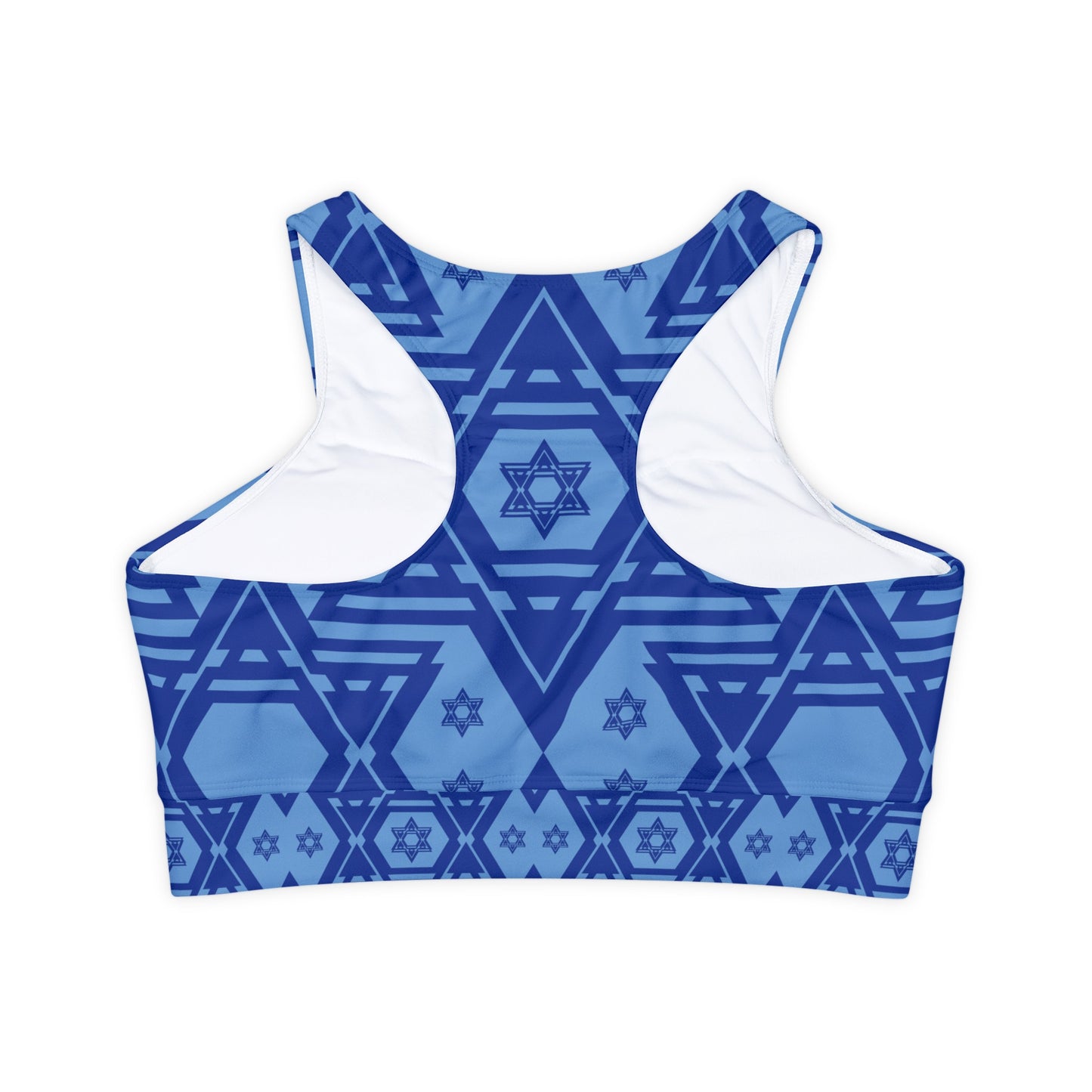 Maayan on Blue Fully Lined, Padded Sports Bra