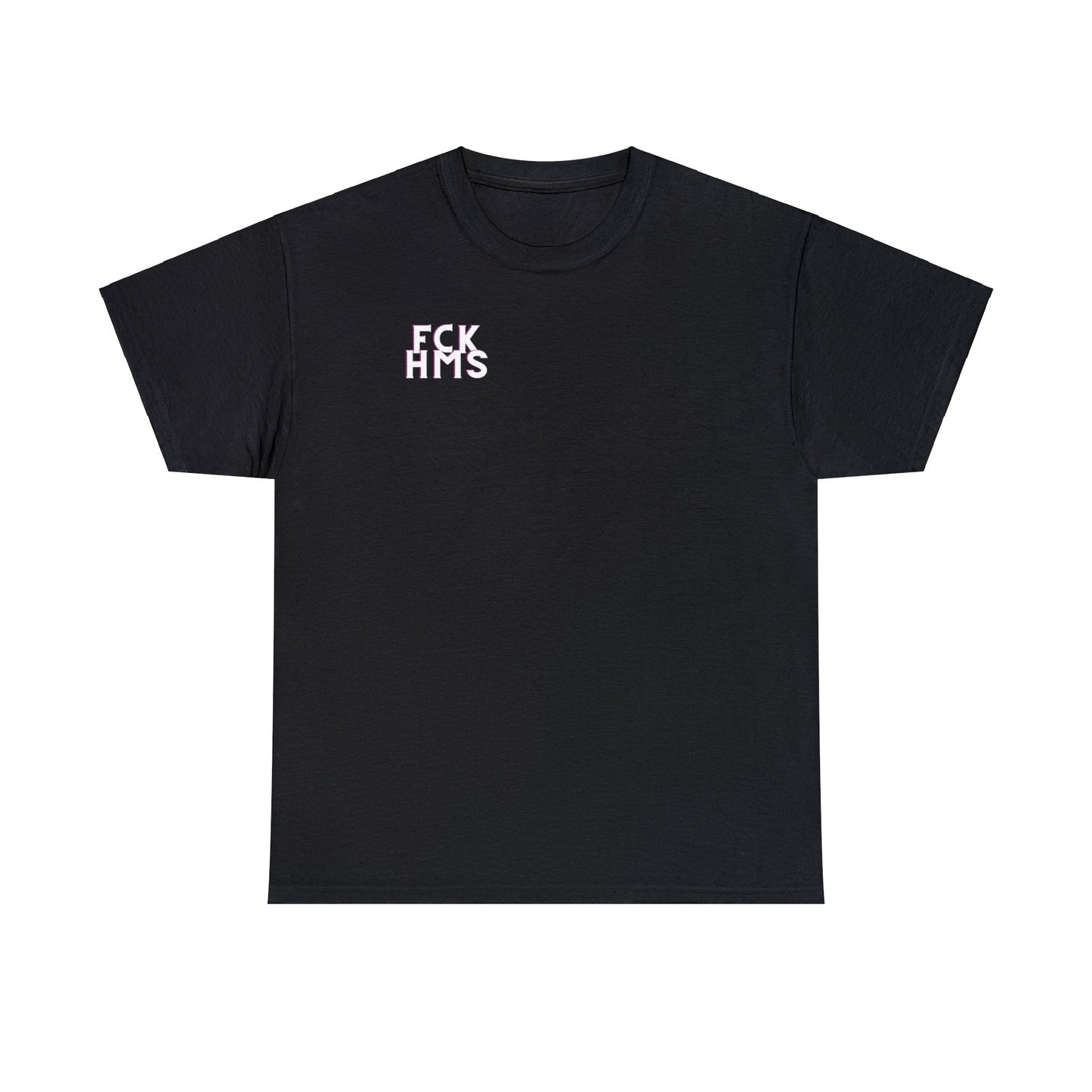 FCK HMS White & Pink Unisex Heavy Cotton Tee