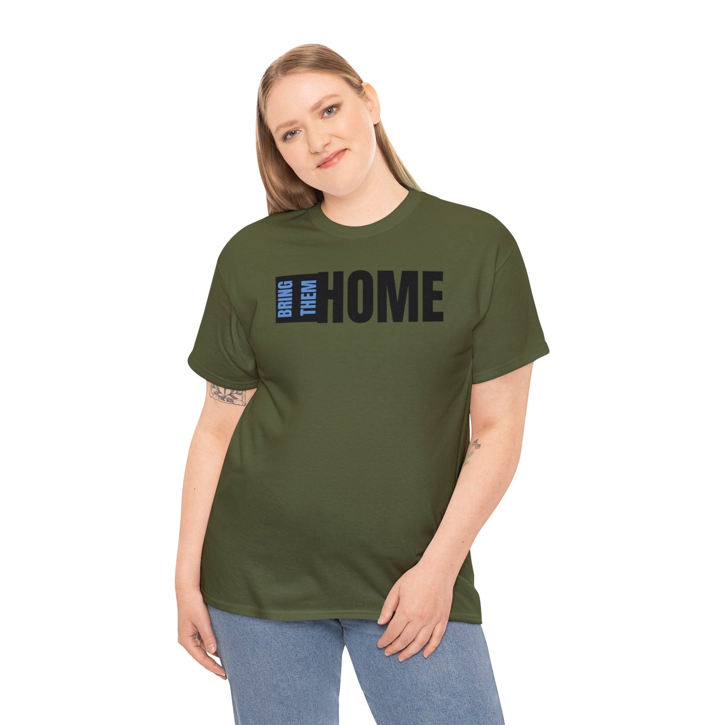 Bring Them HOME Black & Blue Unisex Heavy Cotton Tee