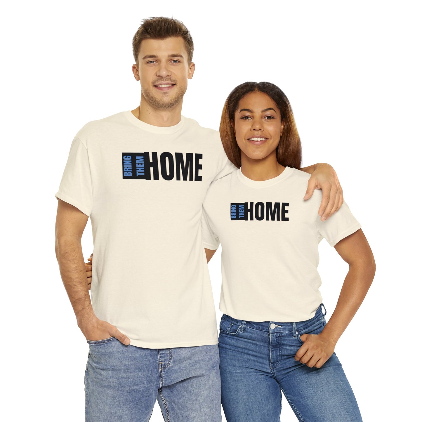 Bring Them HOME Black & Blue Unisex Heavy Cotton Tee